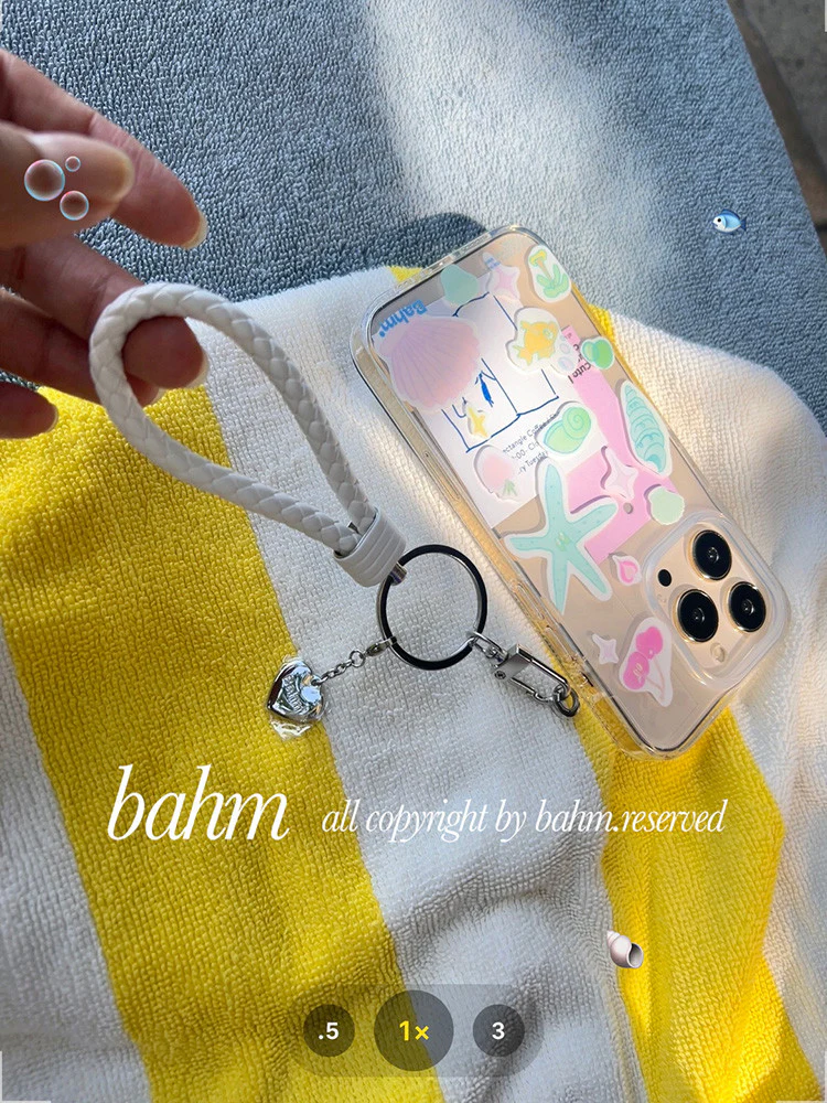 Starfish Printed Clear Phone Case