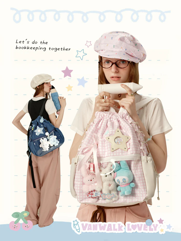 Vanwalk Star Drawstring Ita Backpack