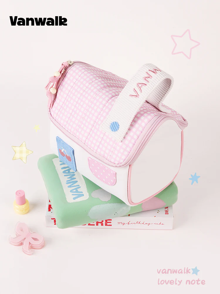 Vanwalk Cherry House Portable Makeup Pouch