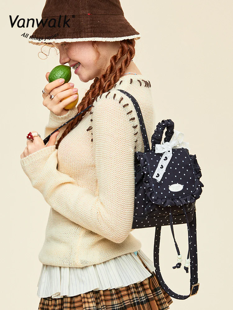 Vanwalk Picnic Series Ruffles Small Backpack