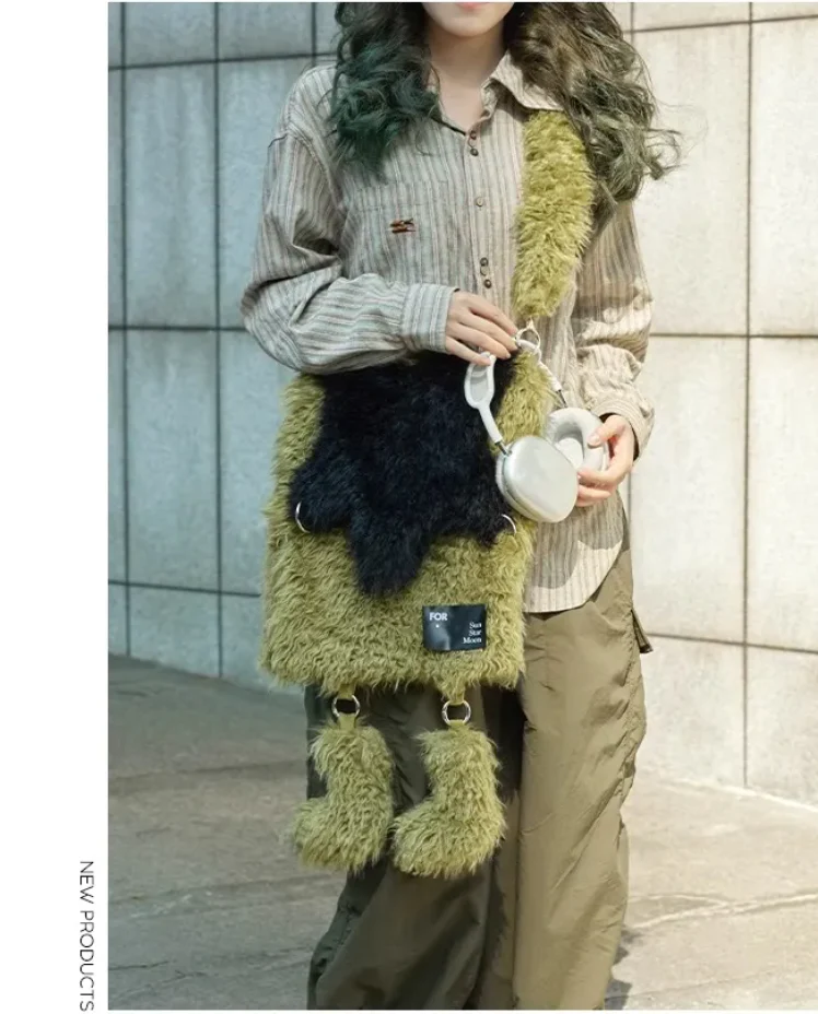 Star Plush Shoulder Bag