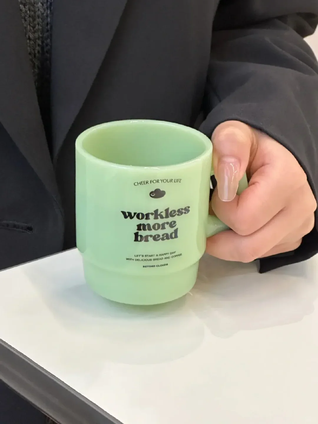 Cheer For Your Life Statement Glass Cup