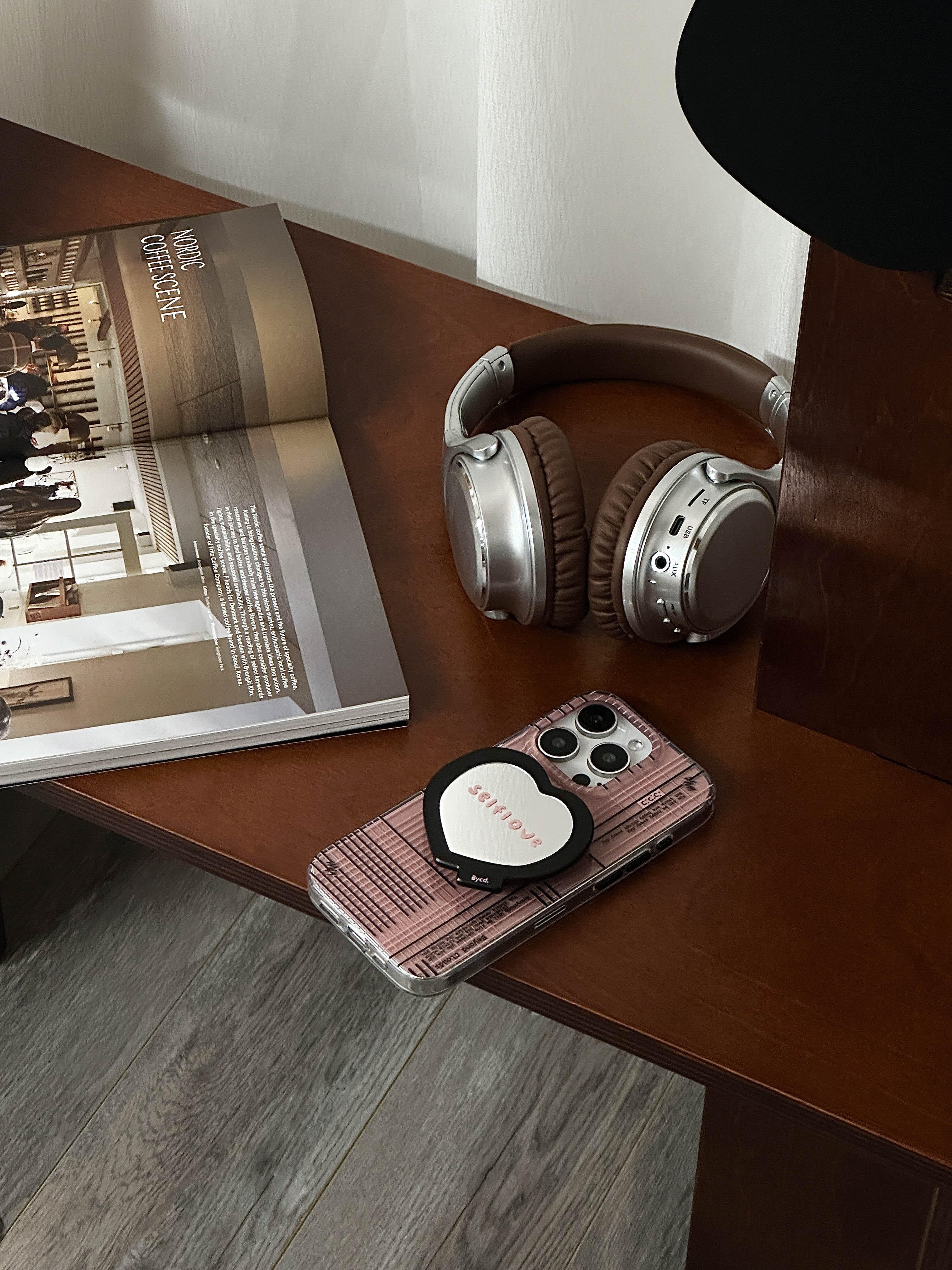 Selflove Pink Black Printed Phone Case