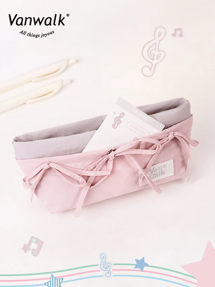 Vanwalk Happy Band Series Bow Big Pencil Pouch