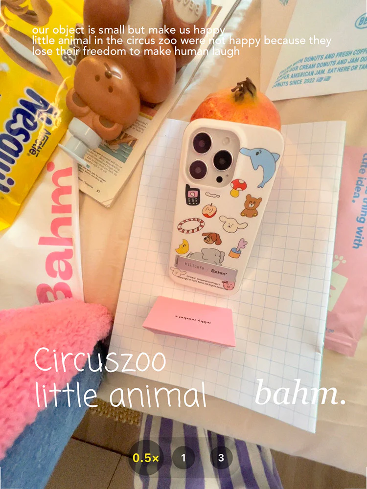 Cartoon Puppy Printed Stand Phone Case