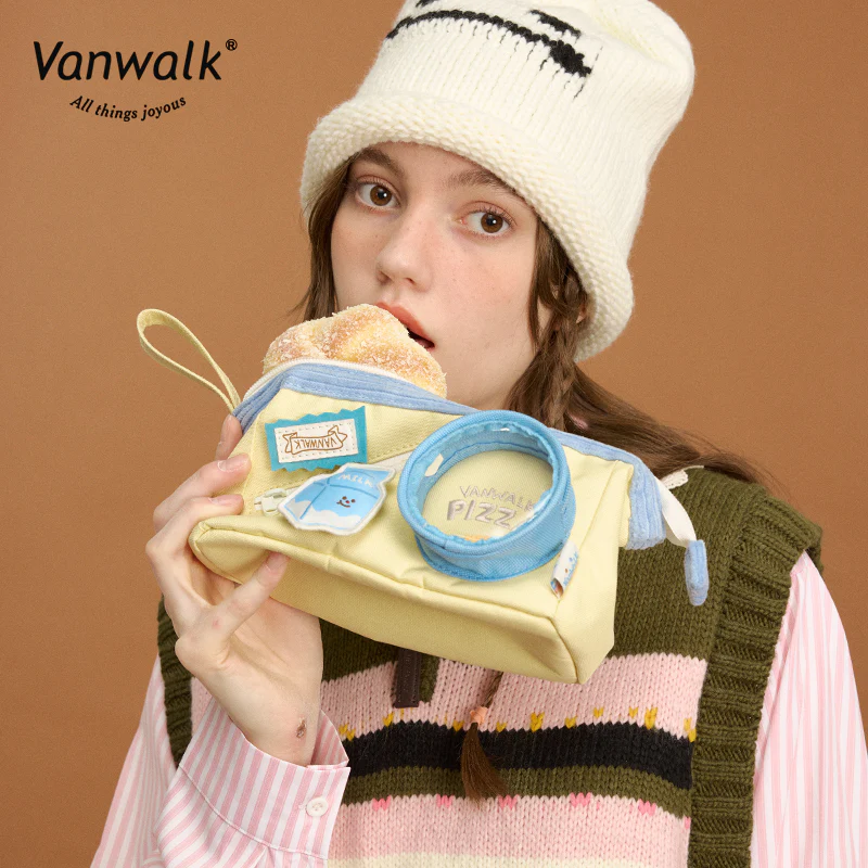 Vanwalk Pizza Time Pencil Bag