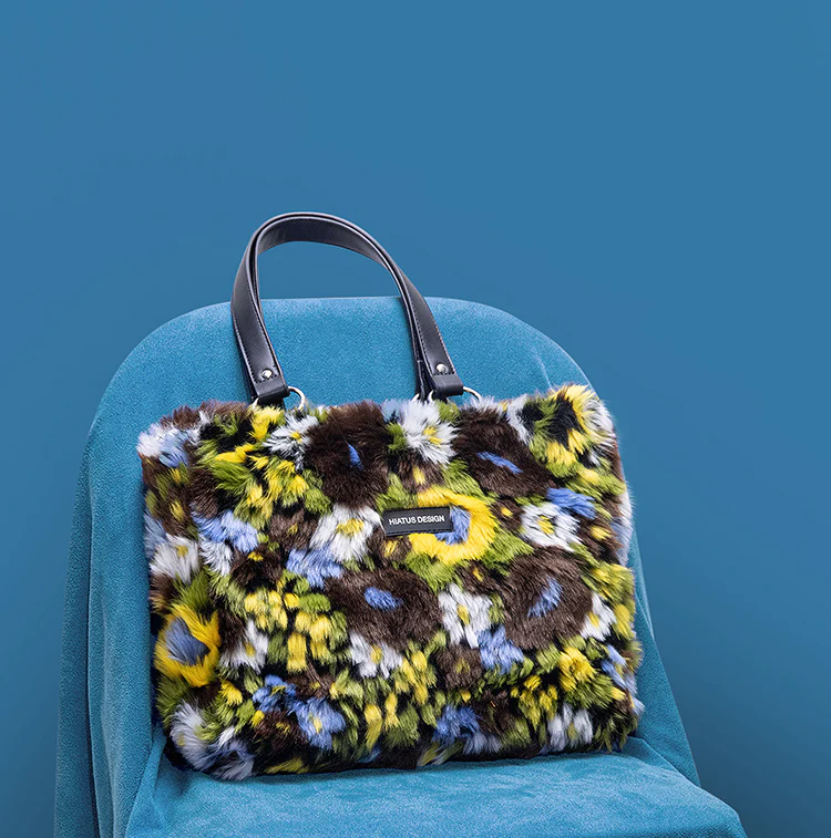 Moss Fluffy Tote Bag