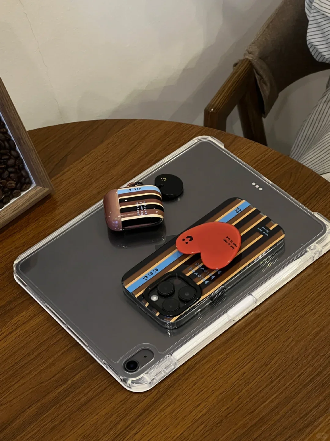 Black Brown Strip Phone Case