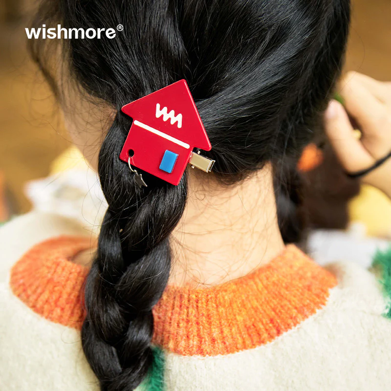 Star House Shape Hair Clip