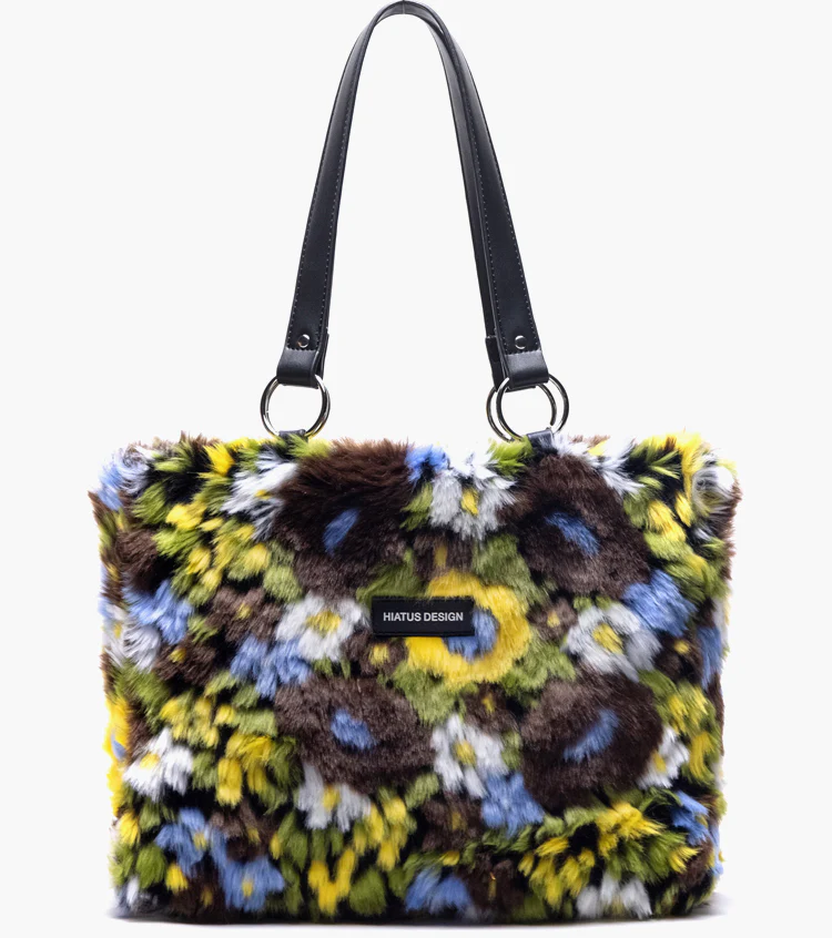 Moss Fluffy Tote Bag
