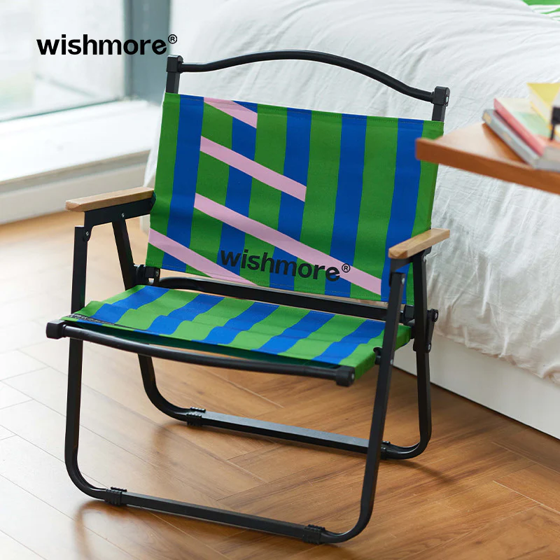 Plaid Foldable Outdoor Camp Chair