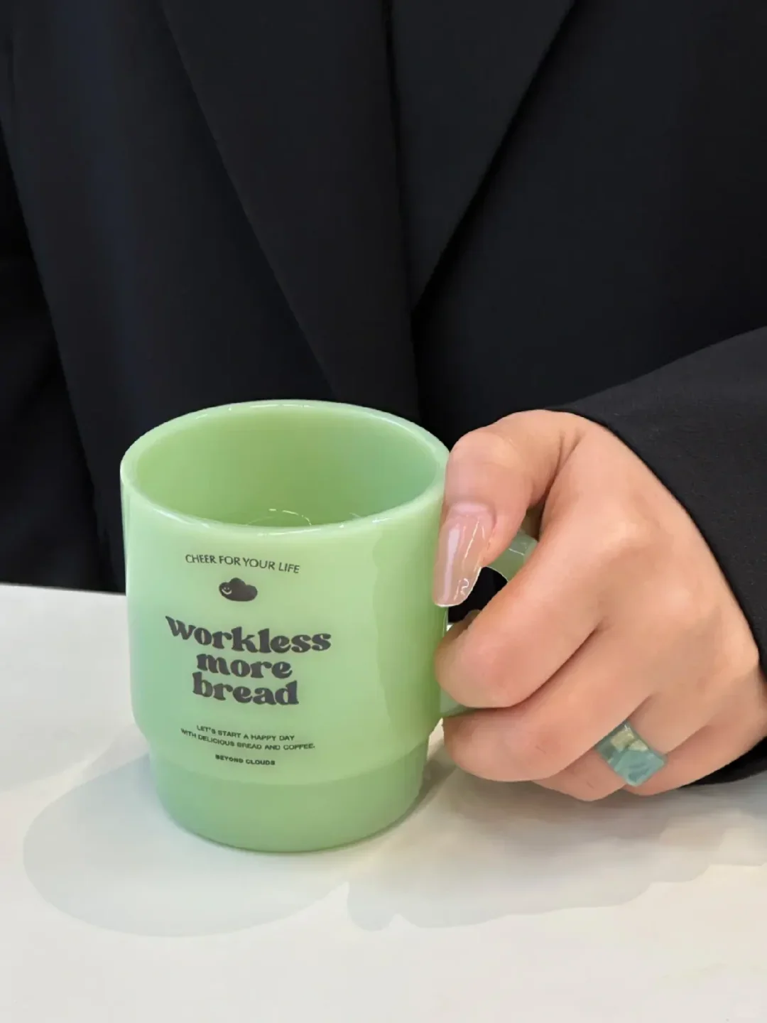 Cheer For Your Life Statement Glass Cup