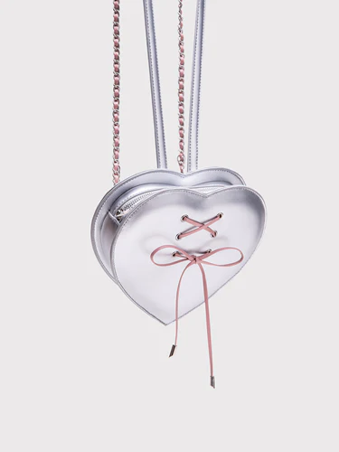 Y2k Bowtie bandage gemstone heart shape backpack