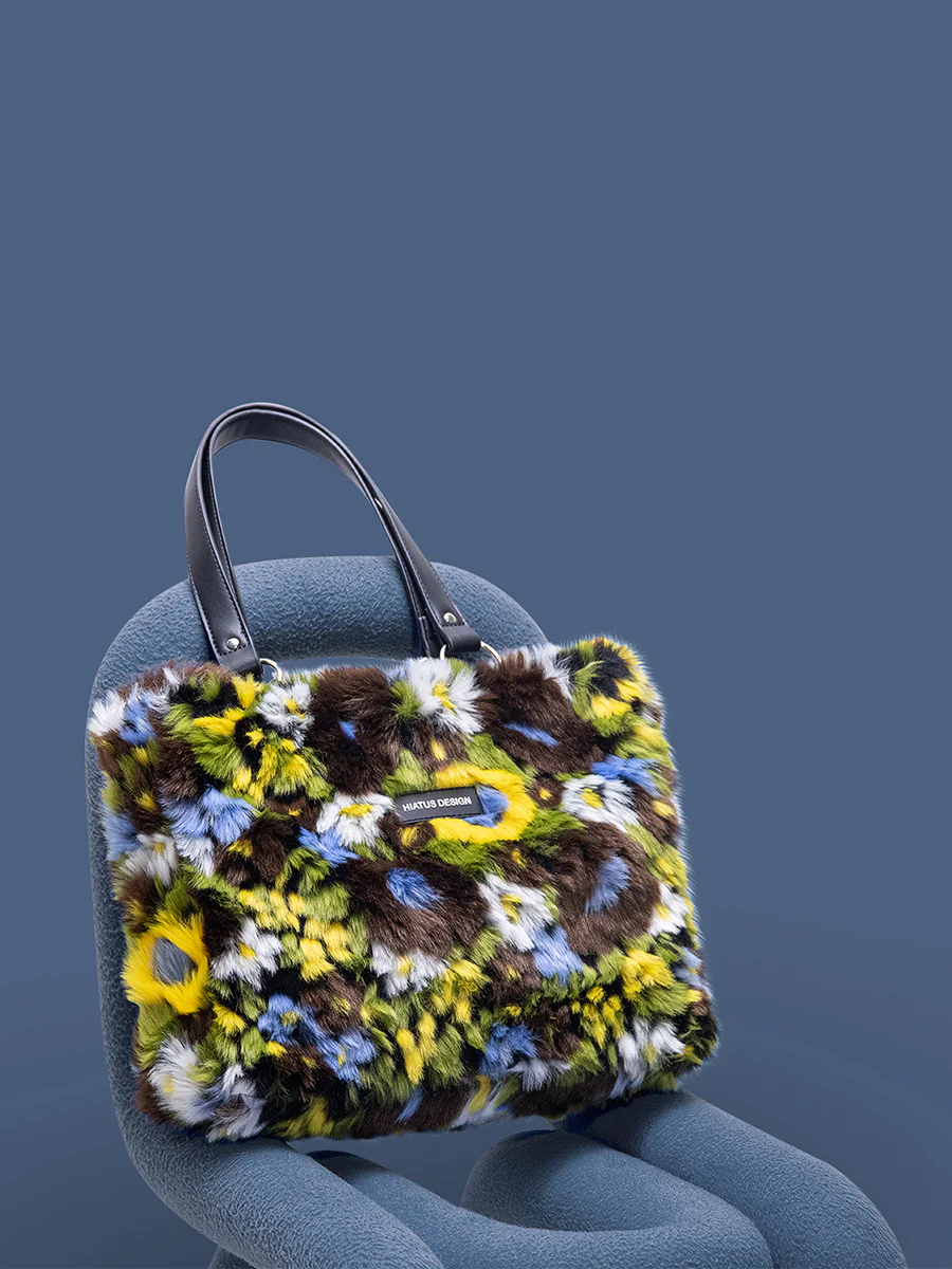 Moss Fluffy Tote Bag