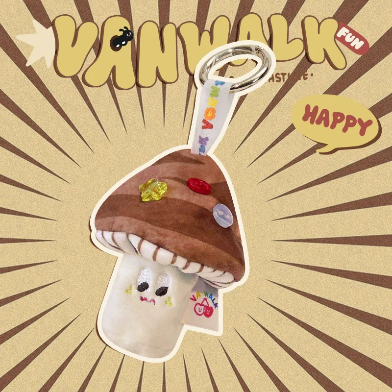 Spring Pasture Mushroom Doll Mini Bag