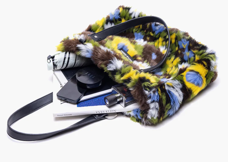 Moss Fluffy Tote Bag