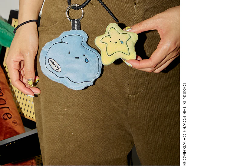 Plush Shell Star Pendant