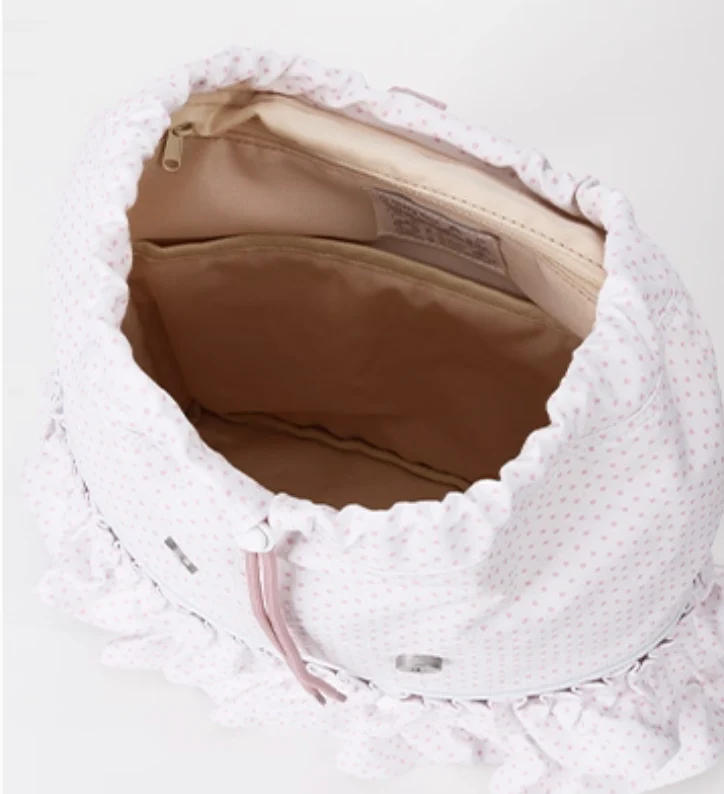 Vanwalk Lace Polka Dot Ballerina Backpack