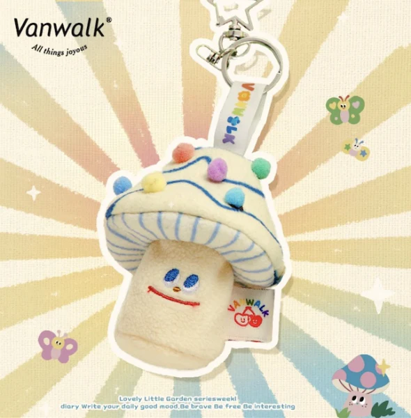 Spring Pasture Mushroom Doll Mini Bag