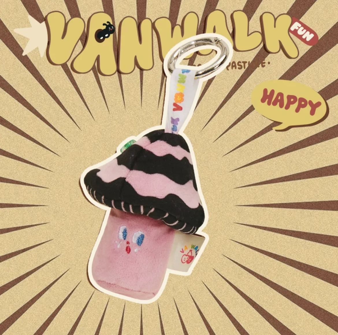 Spring Pasture Mushroom Doll Mini Bag