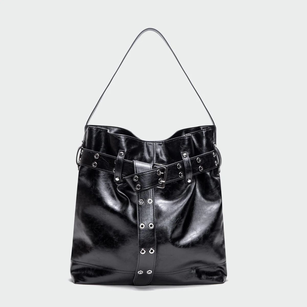 Black Strap Shoulder Bag
