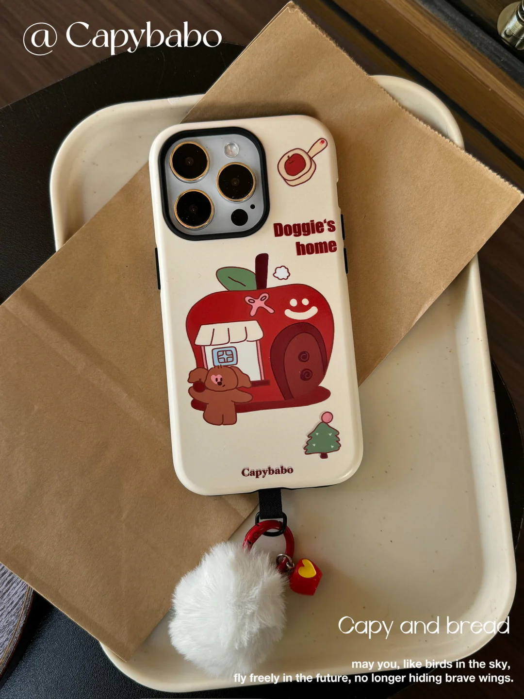 Puppy's Apple House Double Layer Phone Case