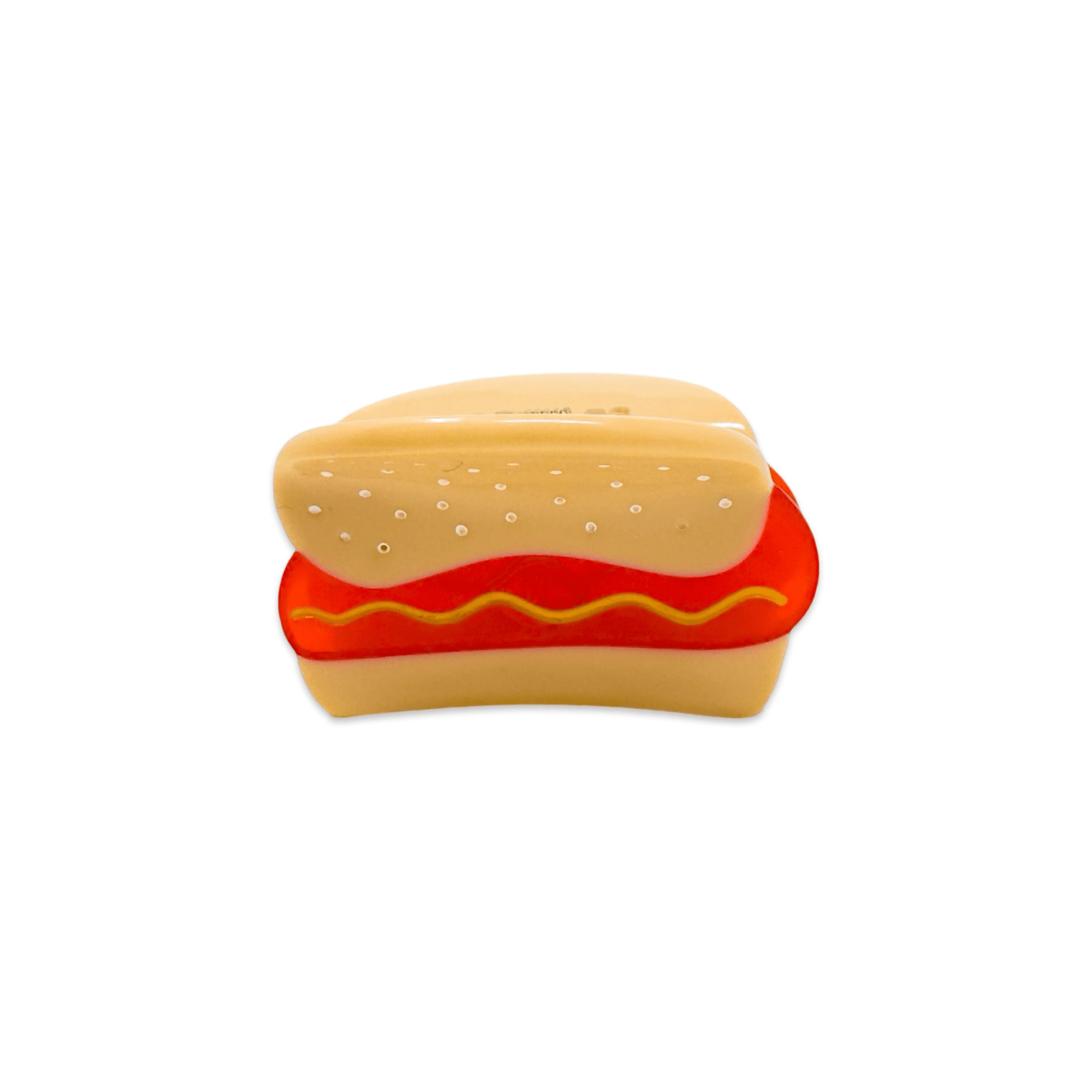 Mini Hot Dog Hair Claw Clip