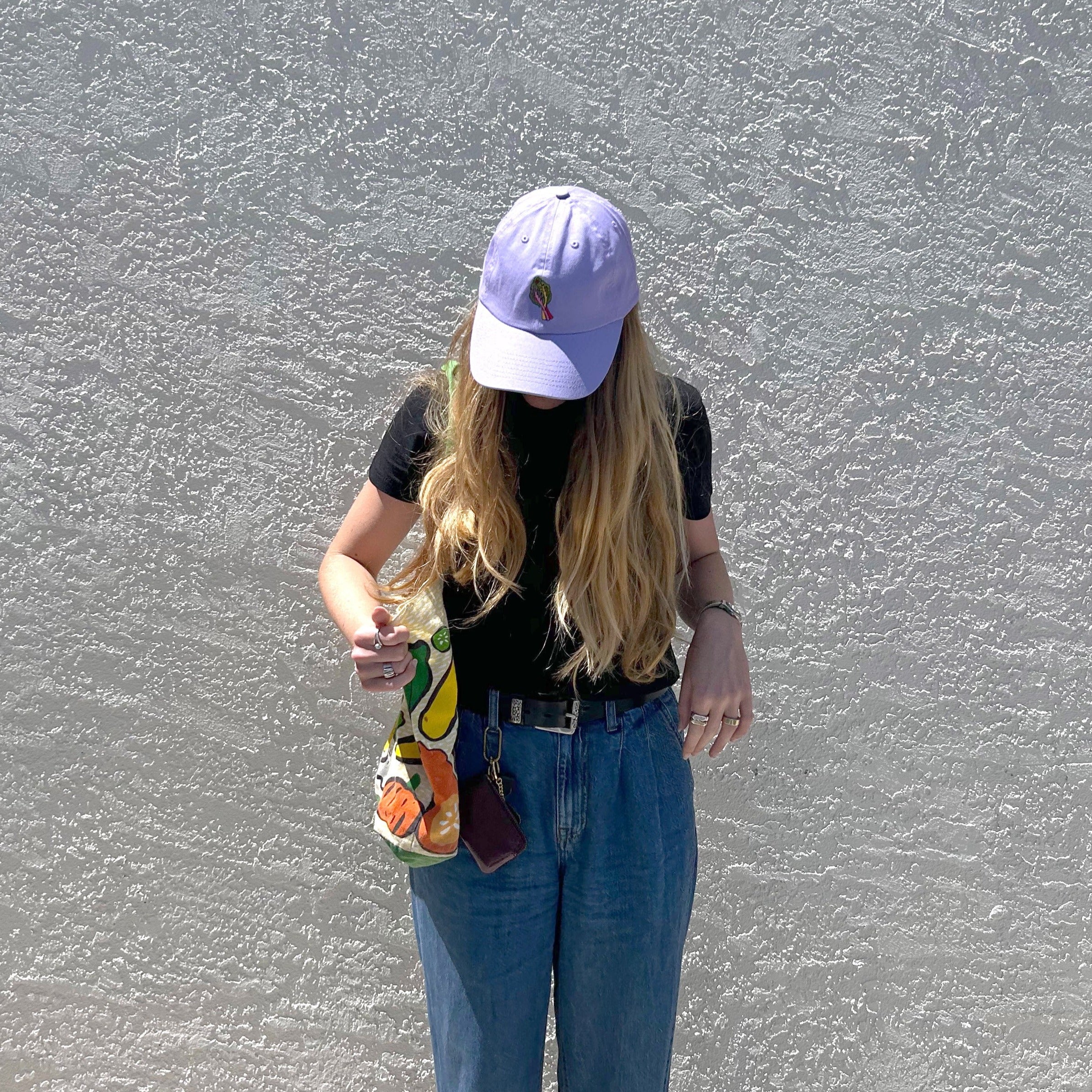 Rainbow Chard Embroidered Hat