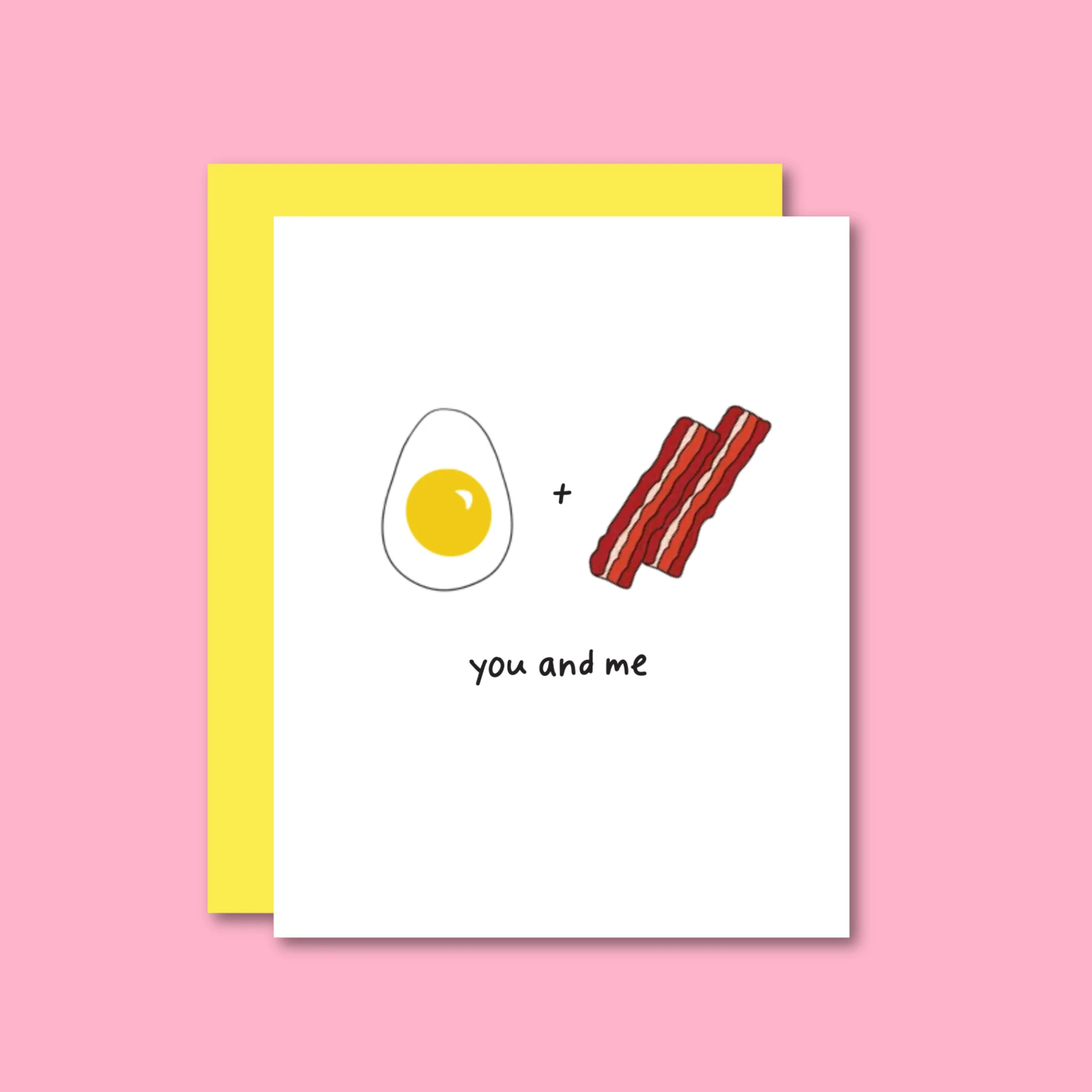 Eggs and Bacon Risograph Card