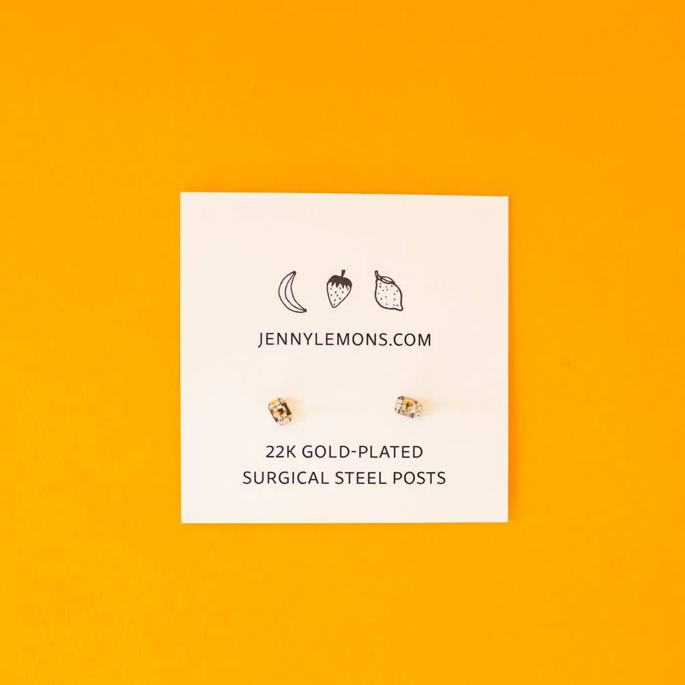 Banana Enamel Earrings