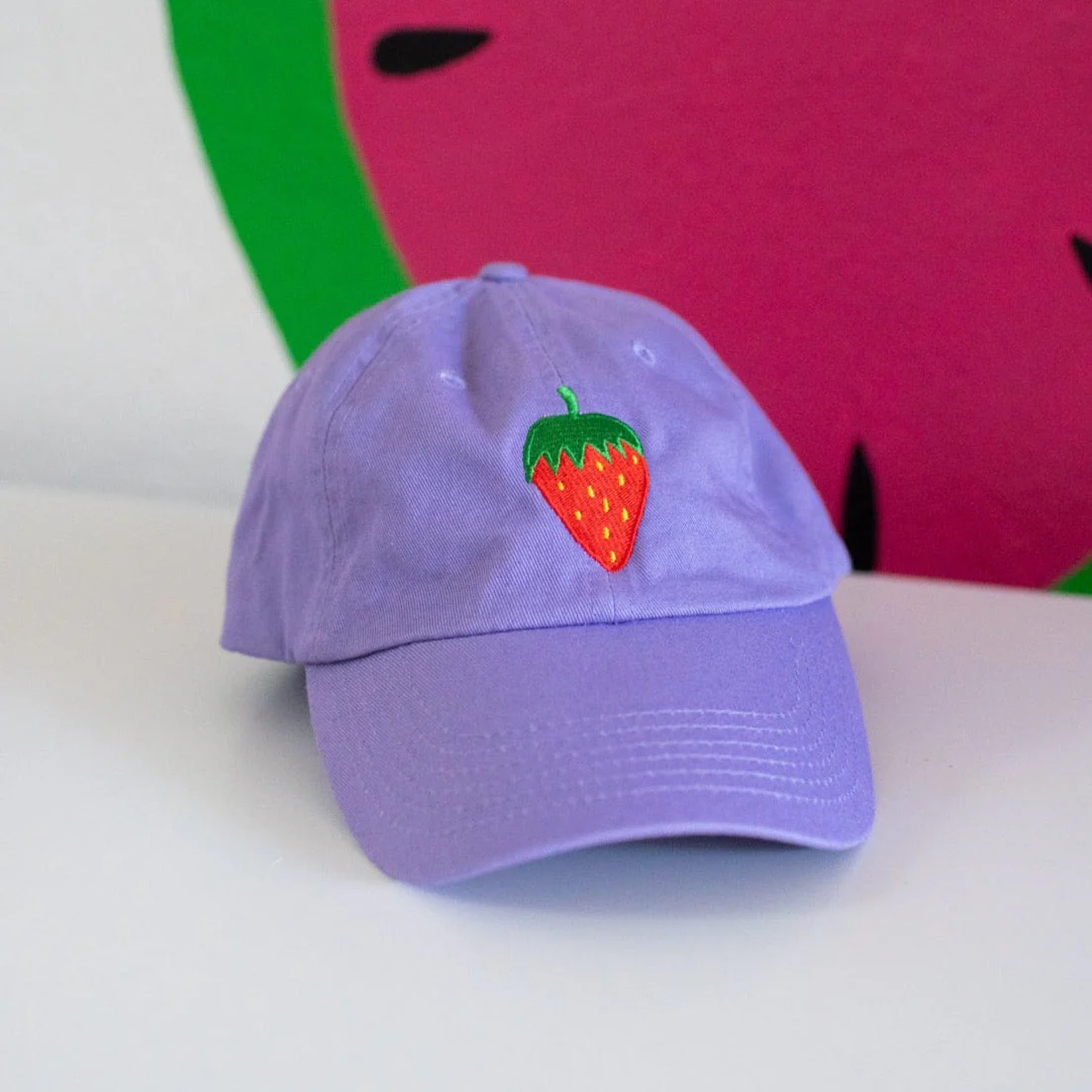 Strawberry Embroidered Hat