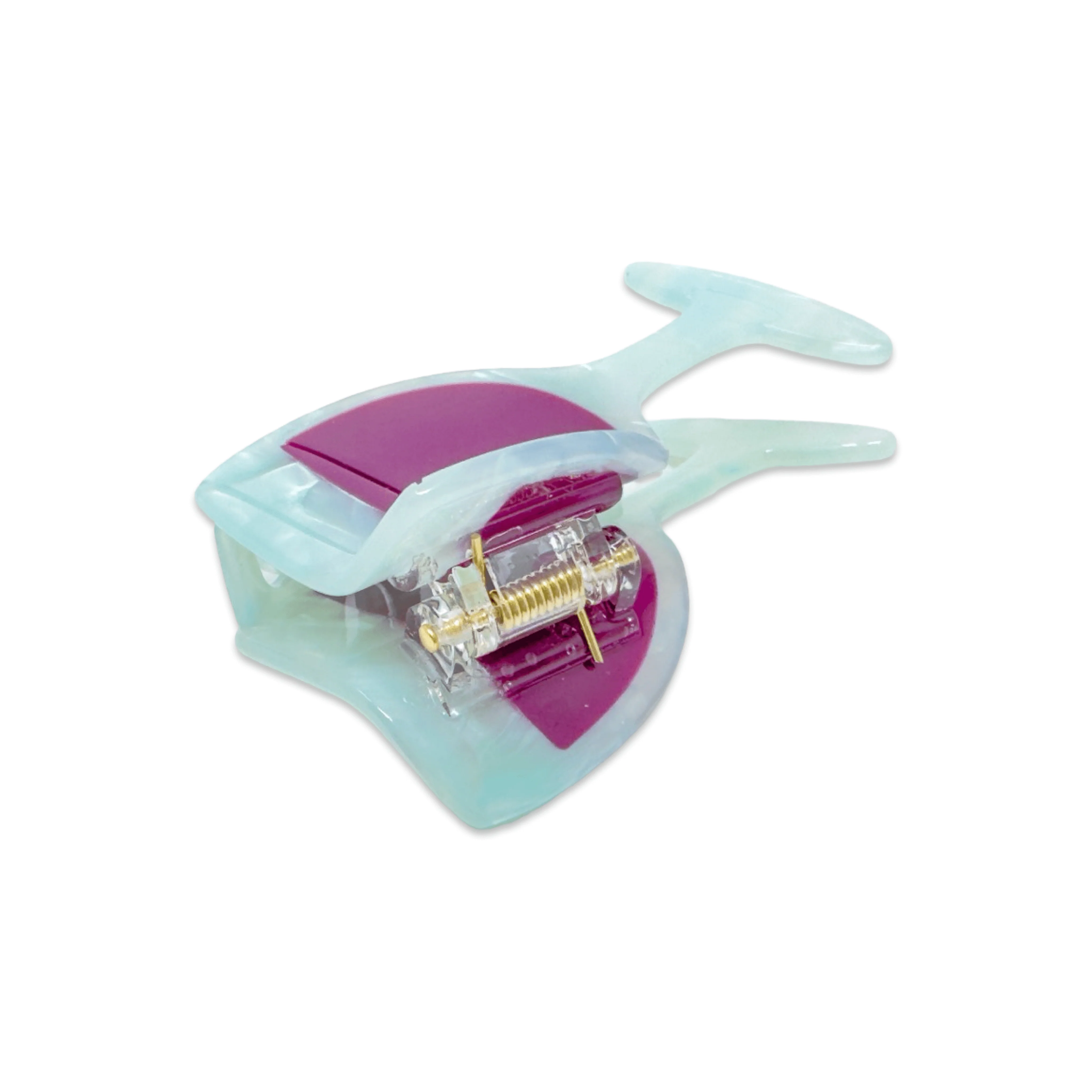 Midi Red Wine Glass Hair Claw Clip