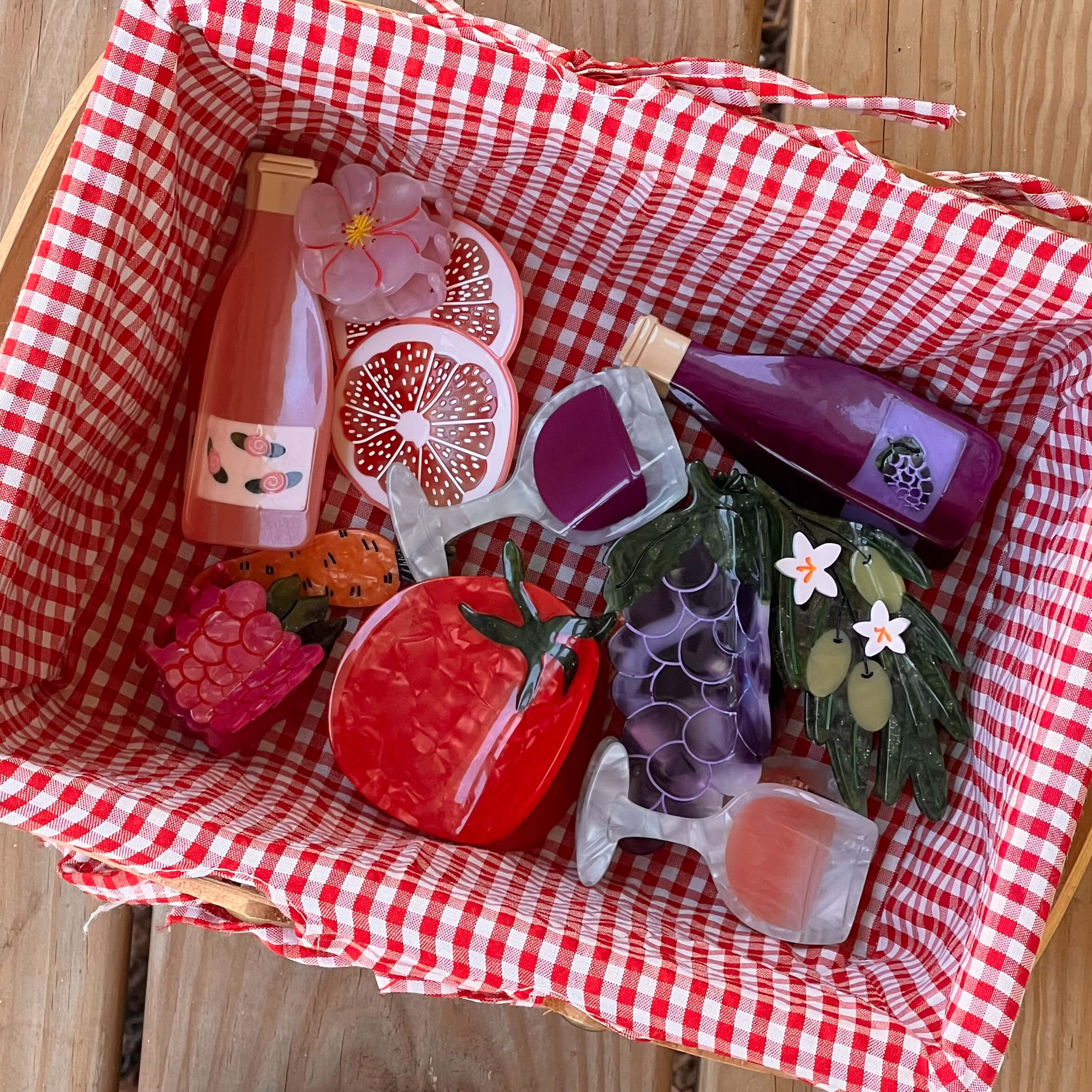 Large Grapes Hair Claw Clip