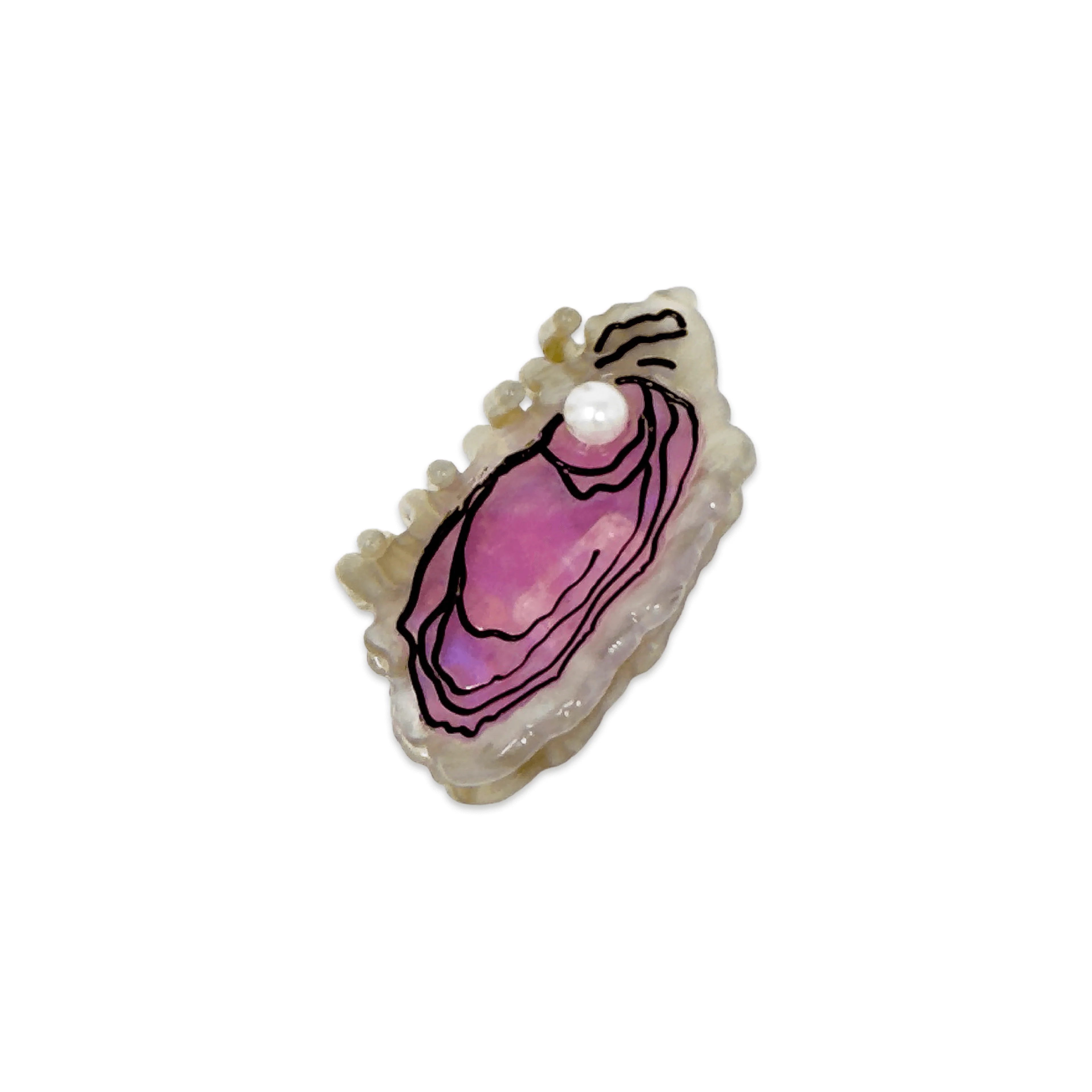 Mini Oyster Hair Claw Clip