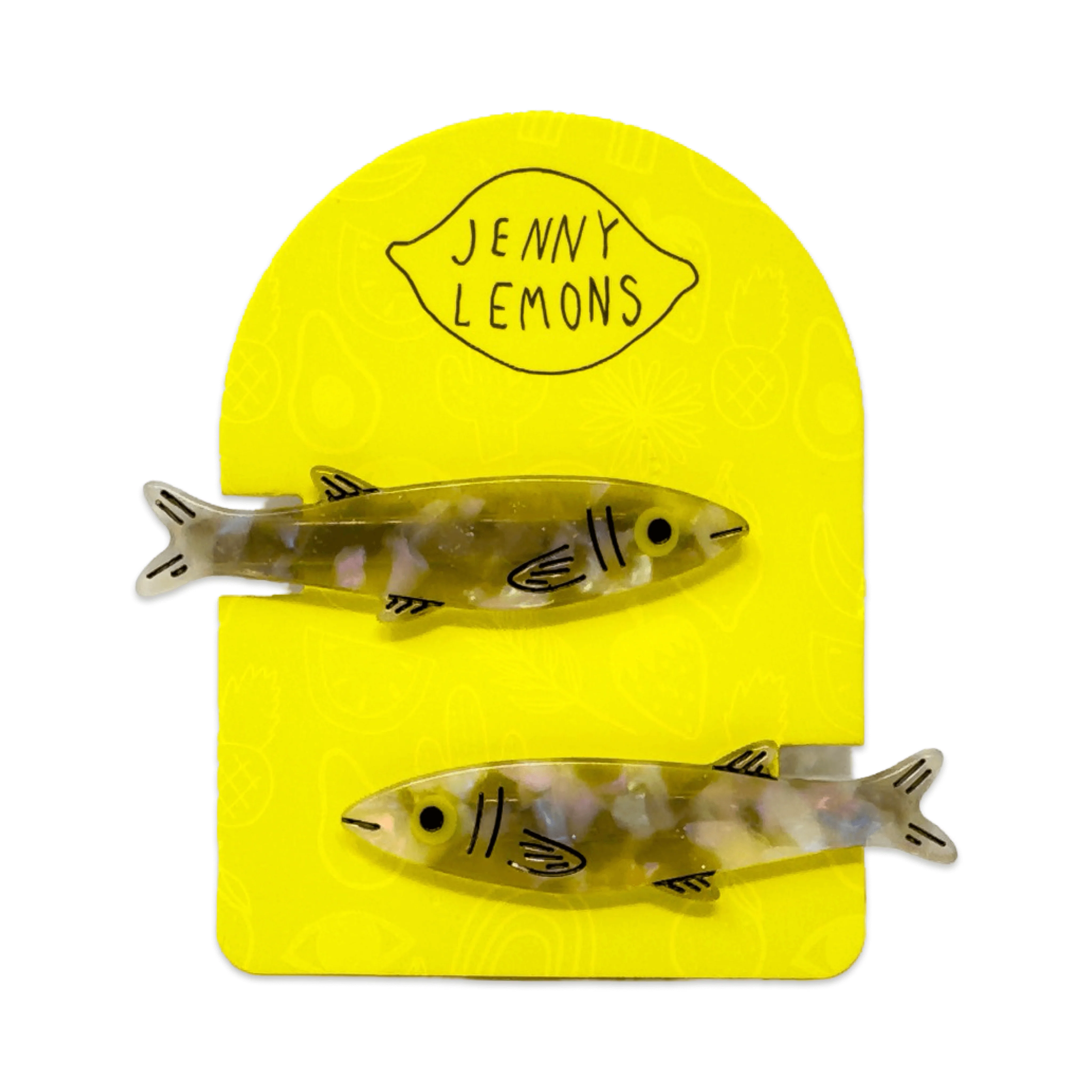 Sardine Alligator Hair Clip Set