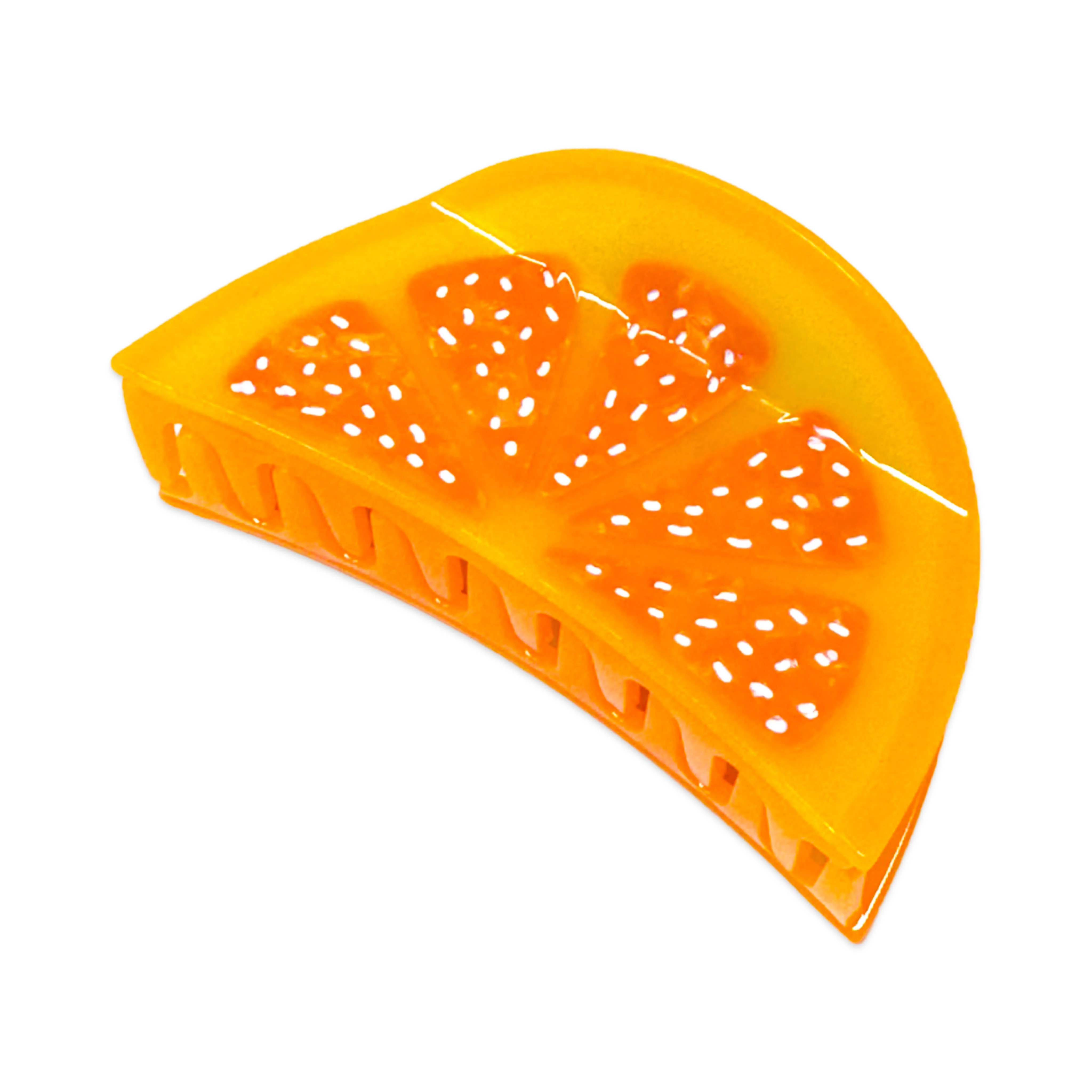 Large Orange Slice Hair Claw Clip