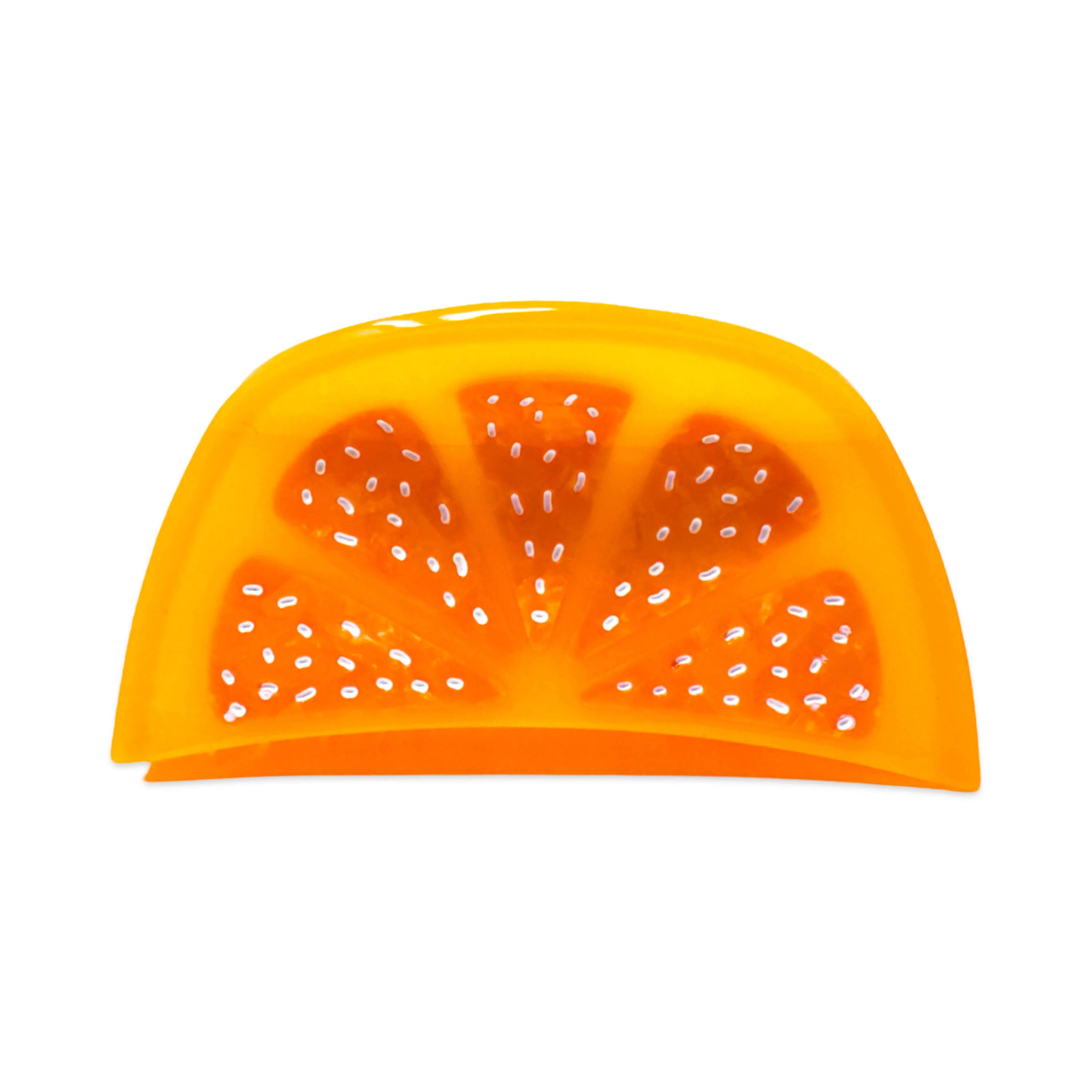 Large Orange Slice Hair Claw Clip