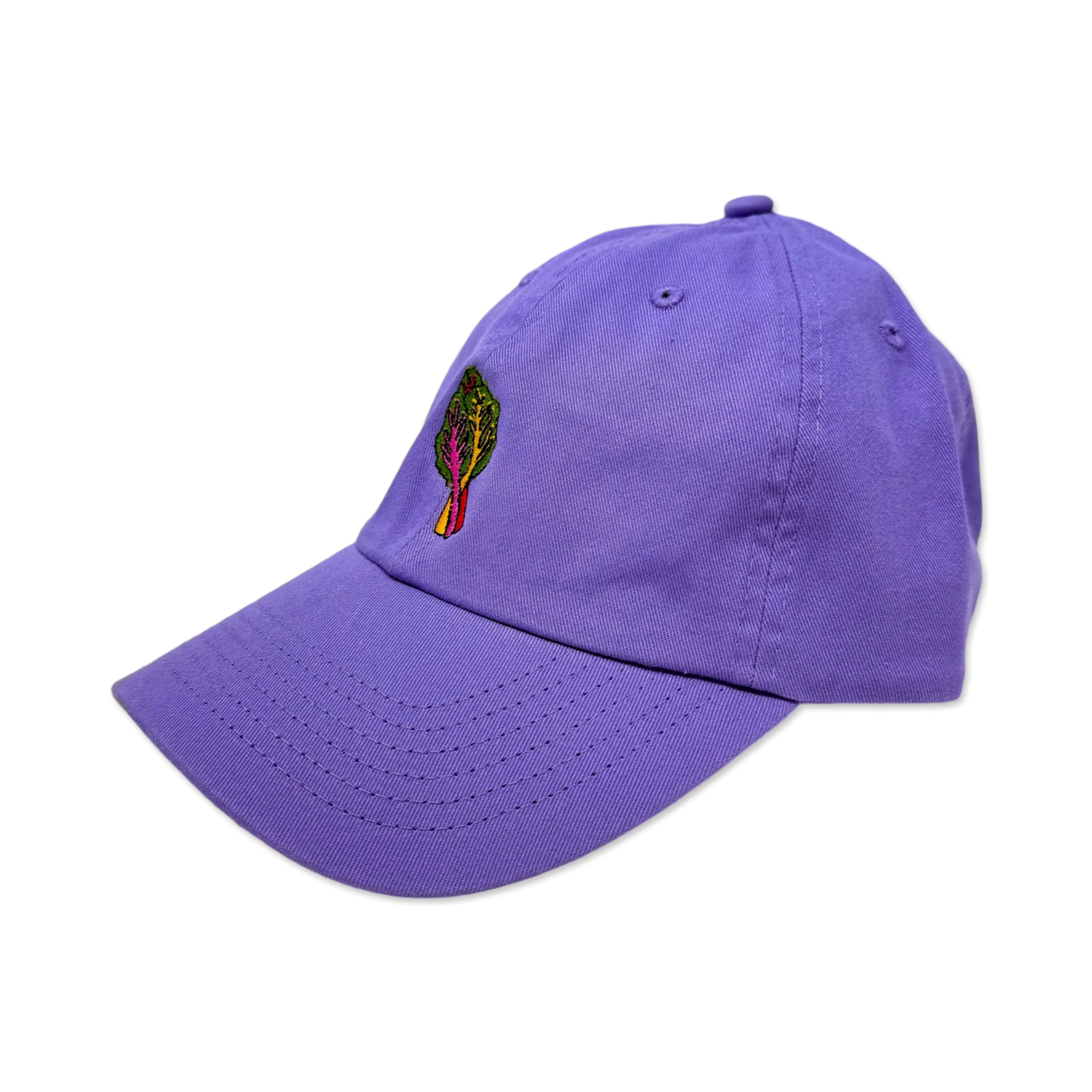 Rainbow Chard Embroidered Hat