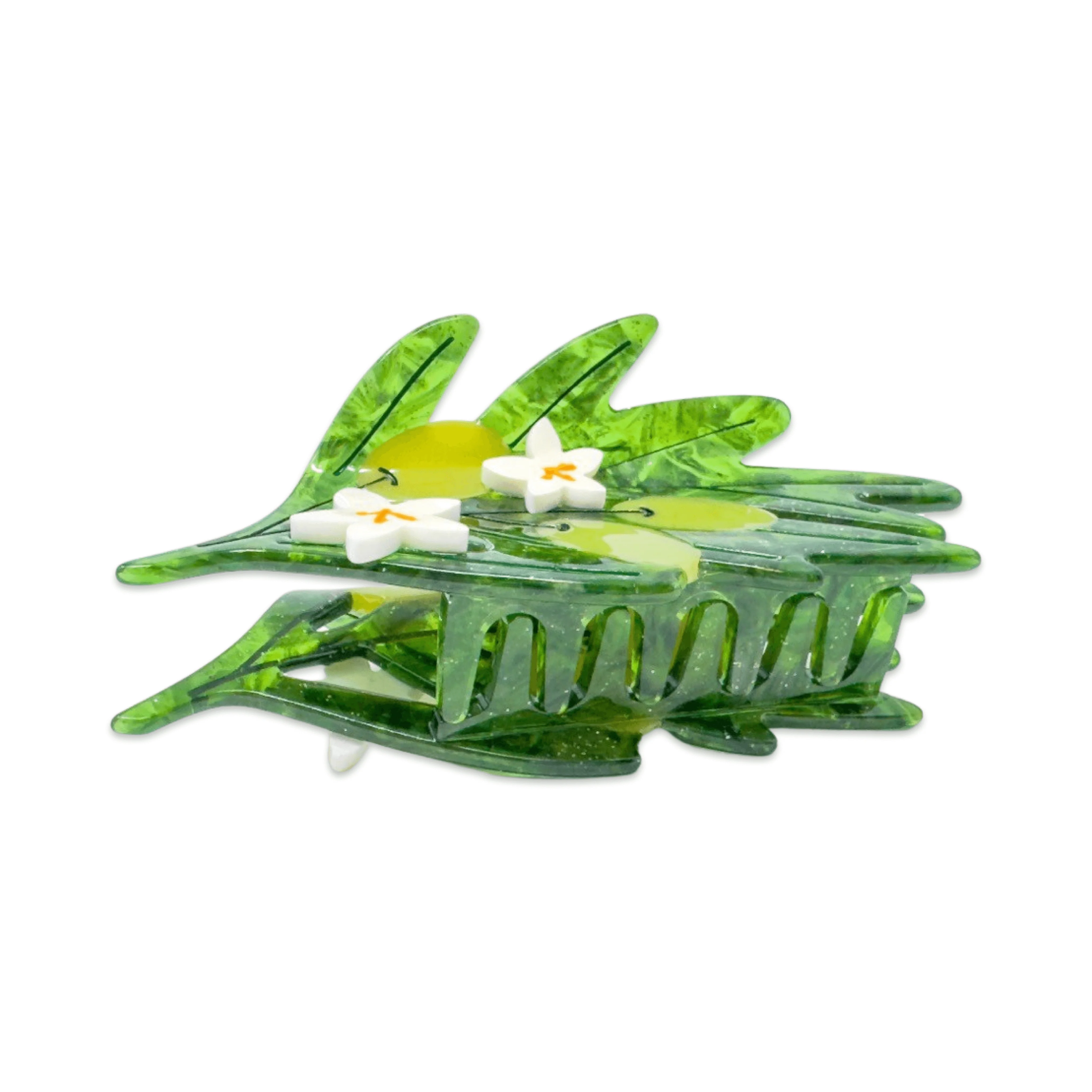 Large Olive Branch Hair Claw Clip