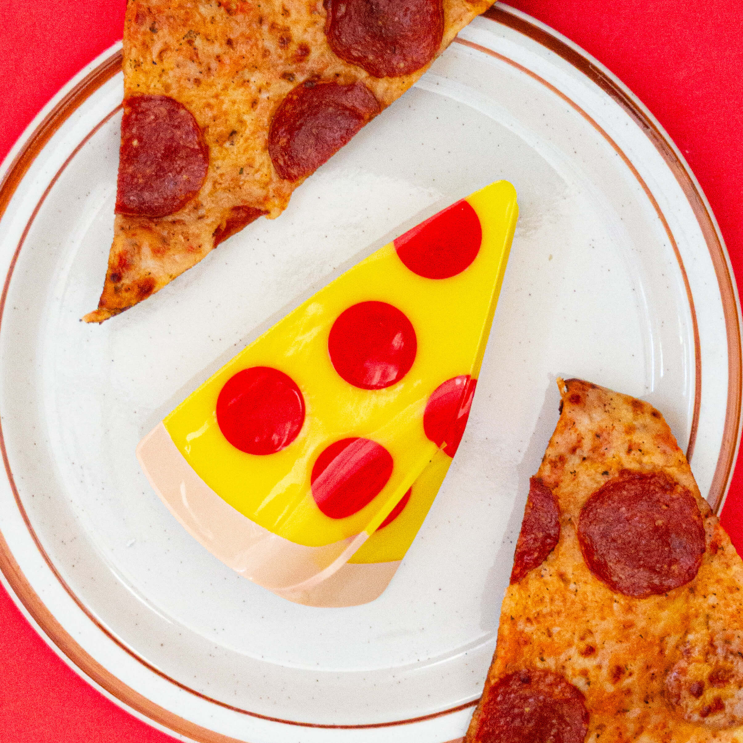 XL Pizza Hair Claw Clip