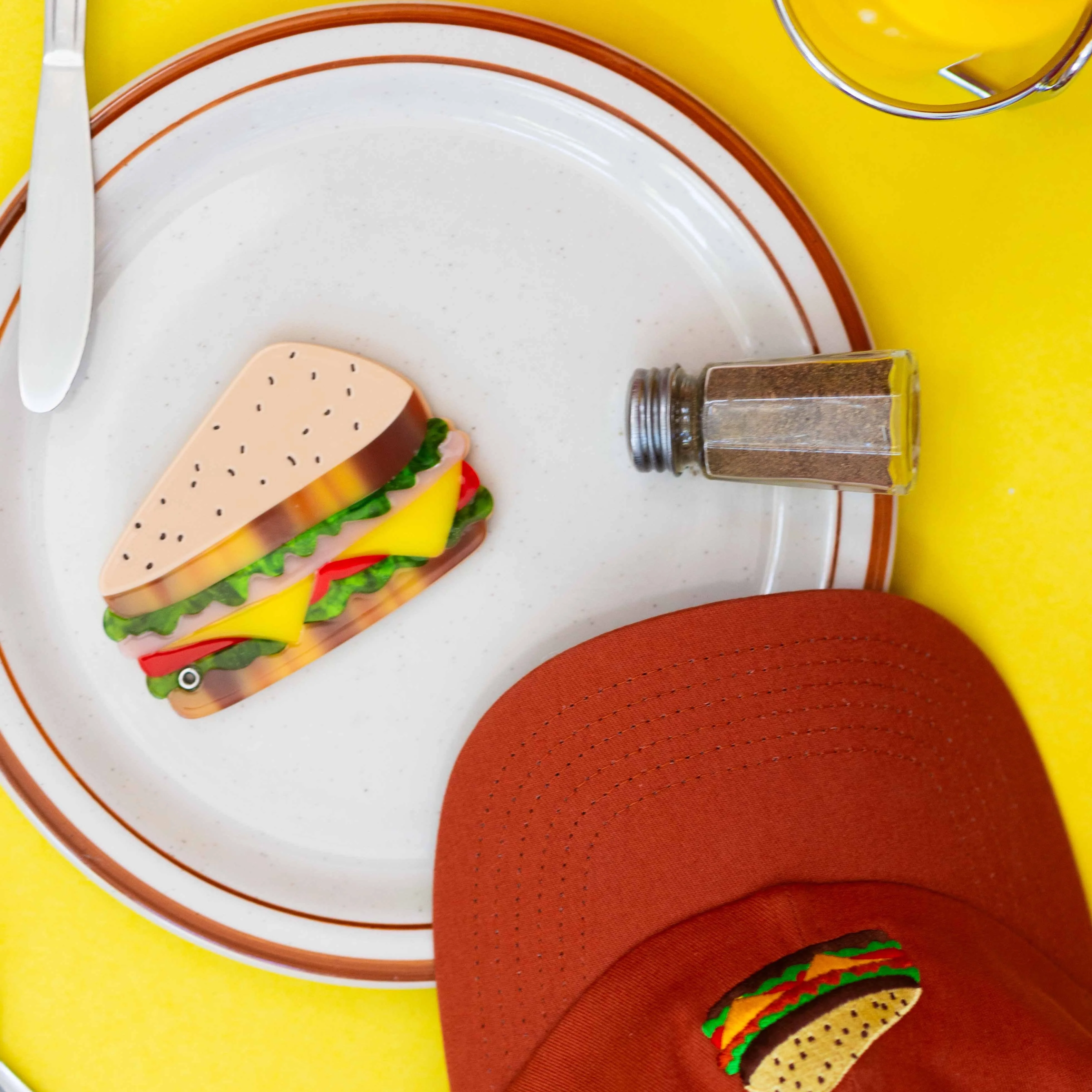 Deli Sandwich Compact Mirror