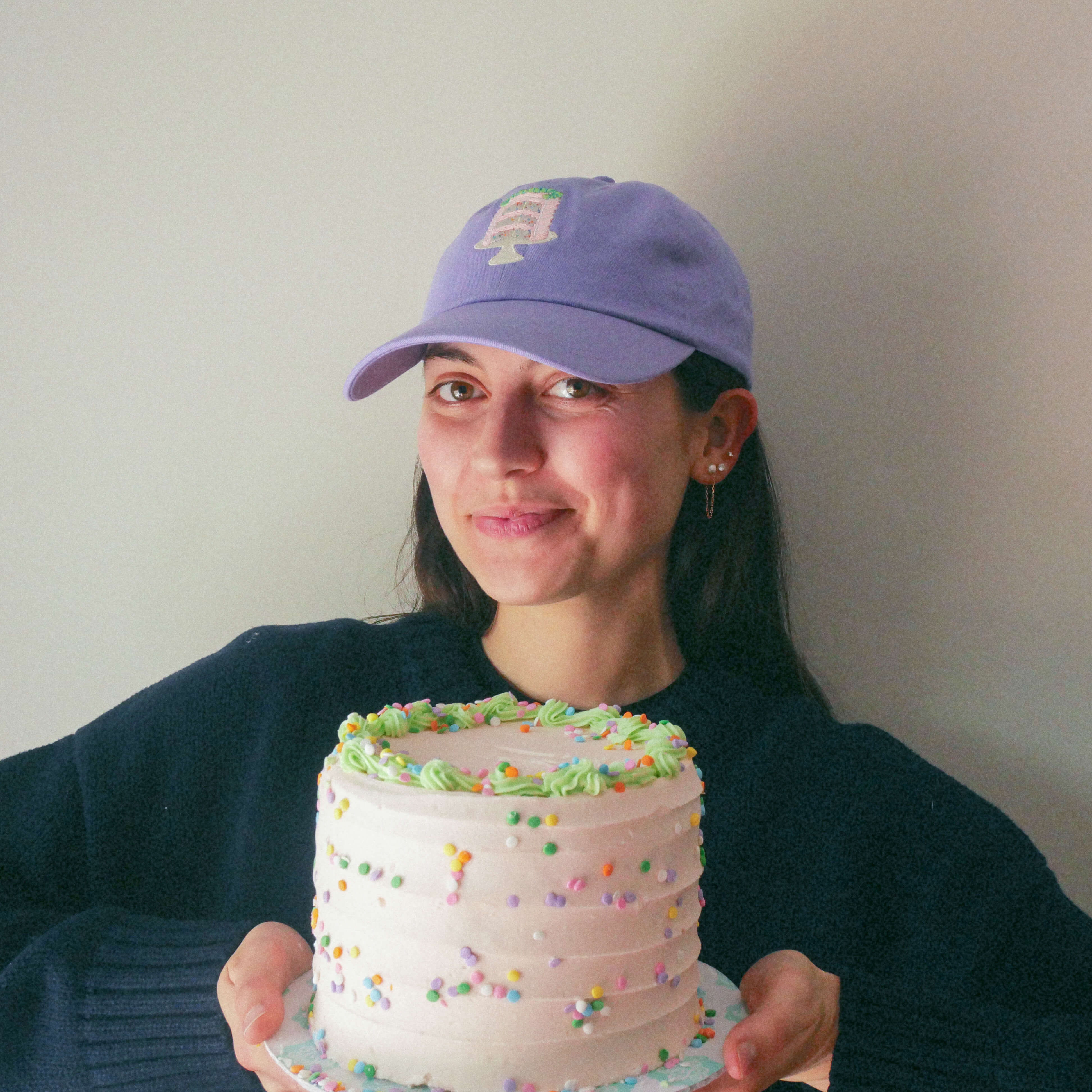 Confetti Cake Embroidered Hat