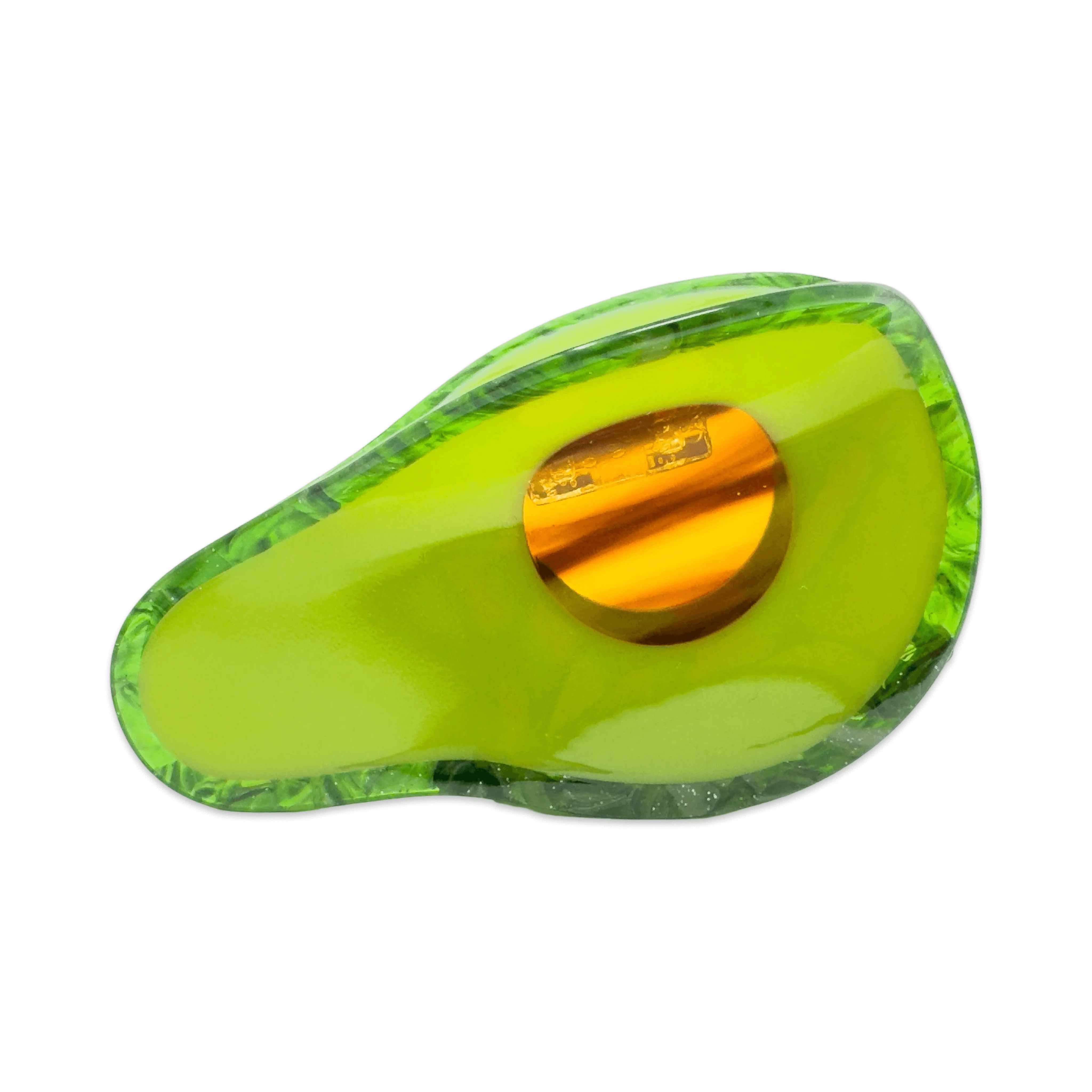 Large Avocado Hair Claw Clip
