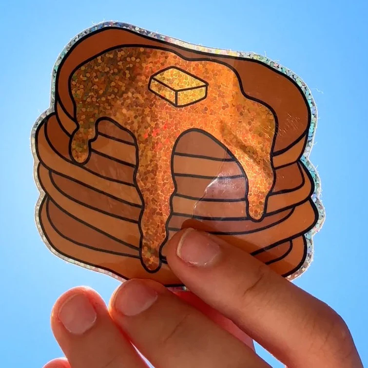 Glitter Pancakes Sticker