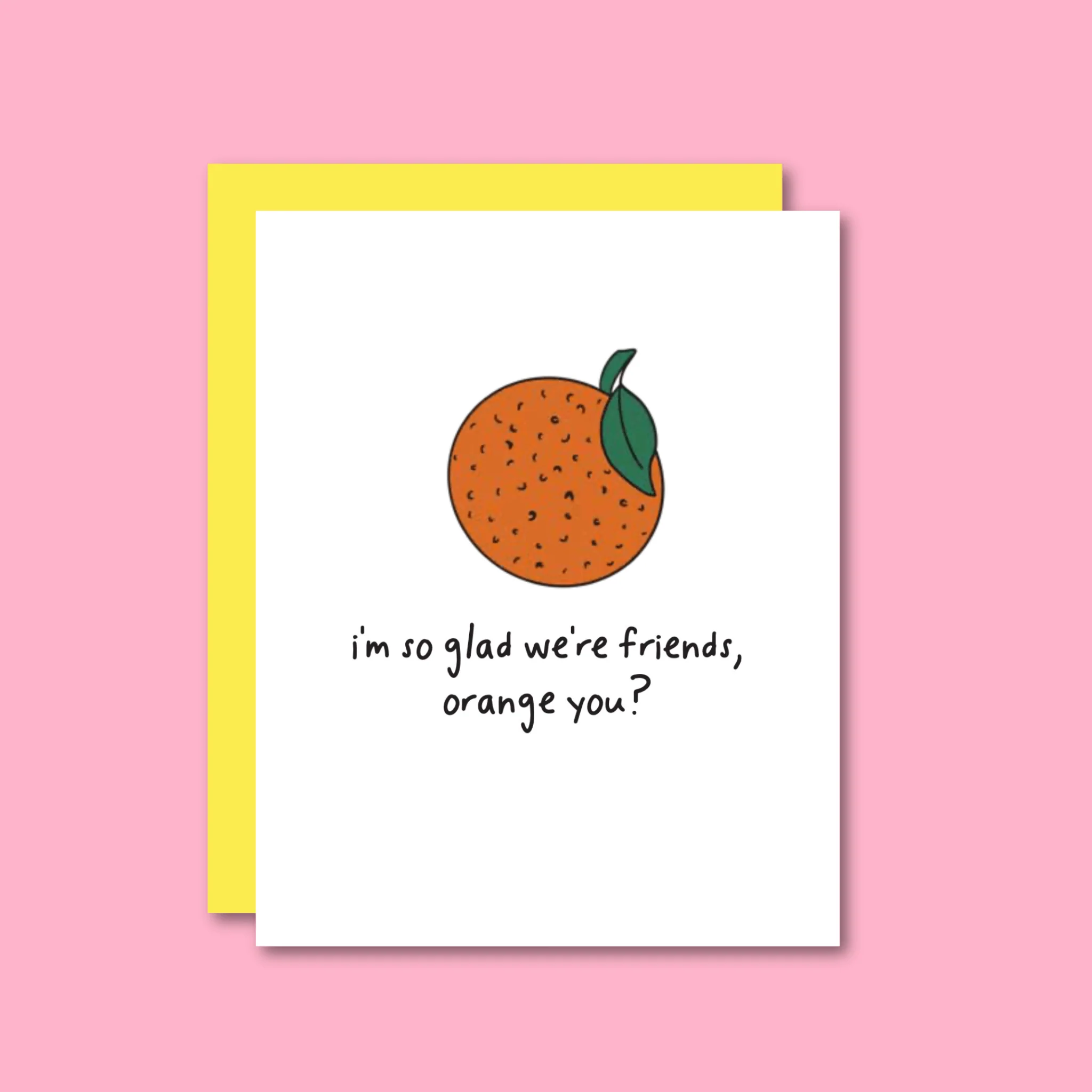 Orange Friendship Risograph Card