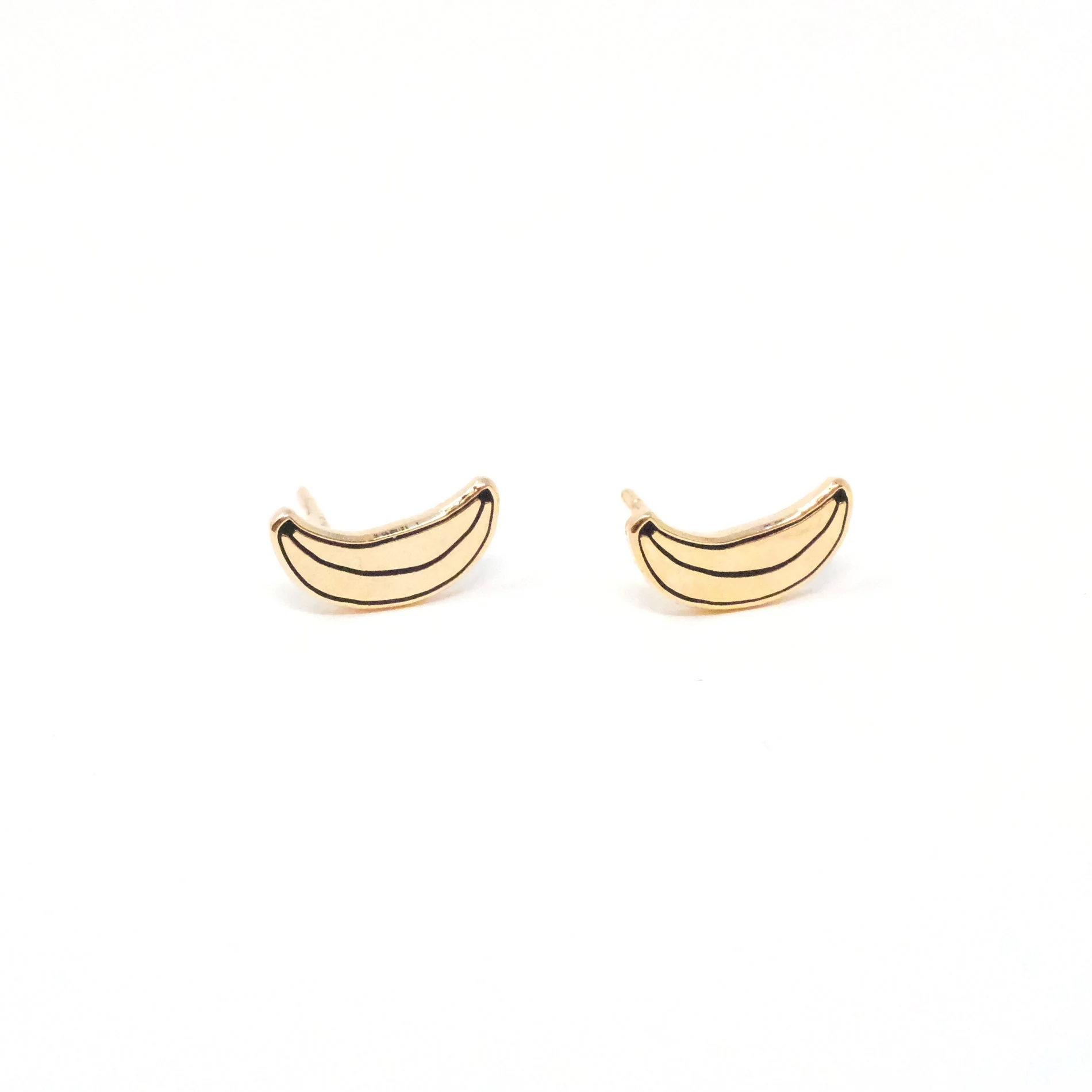 Banana Enamel Earrings