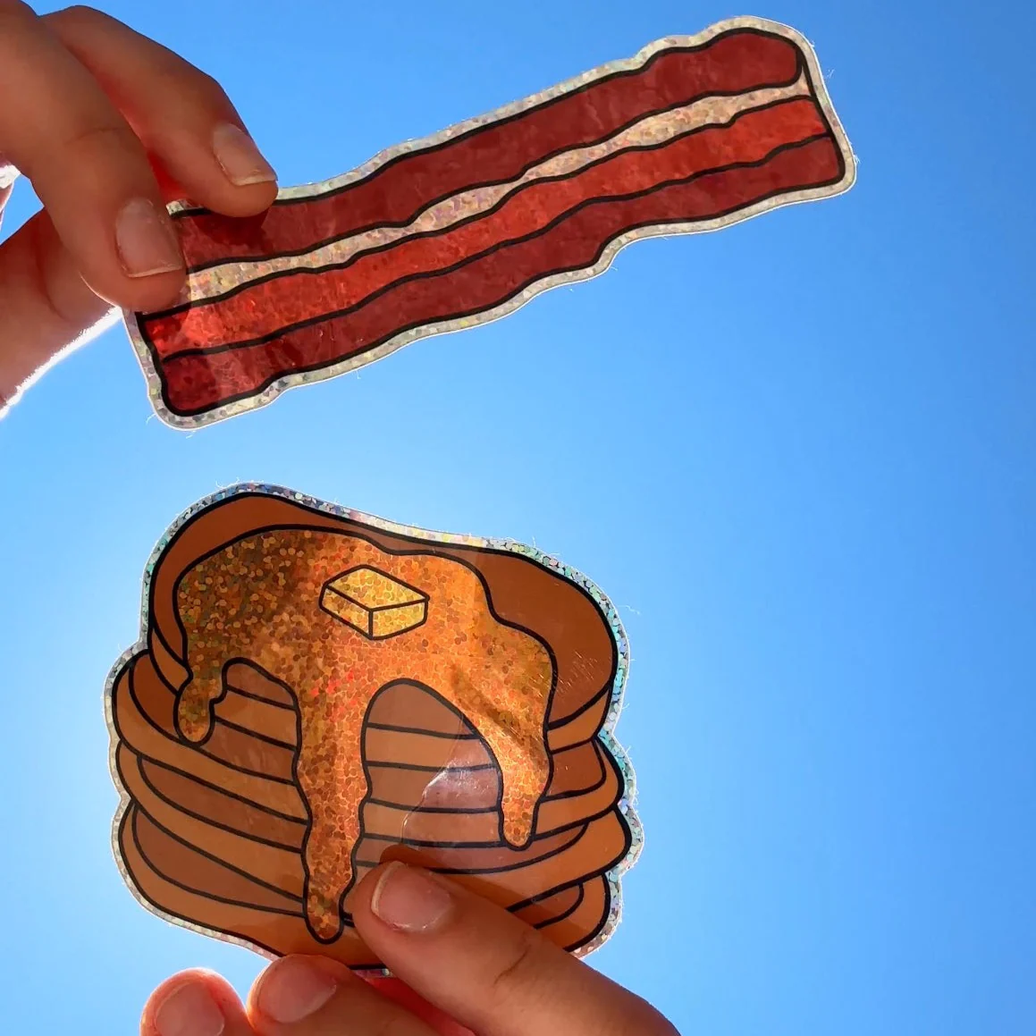 Glitter Bacon Sticker