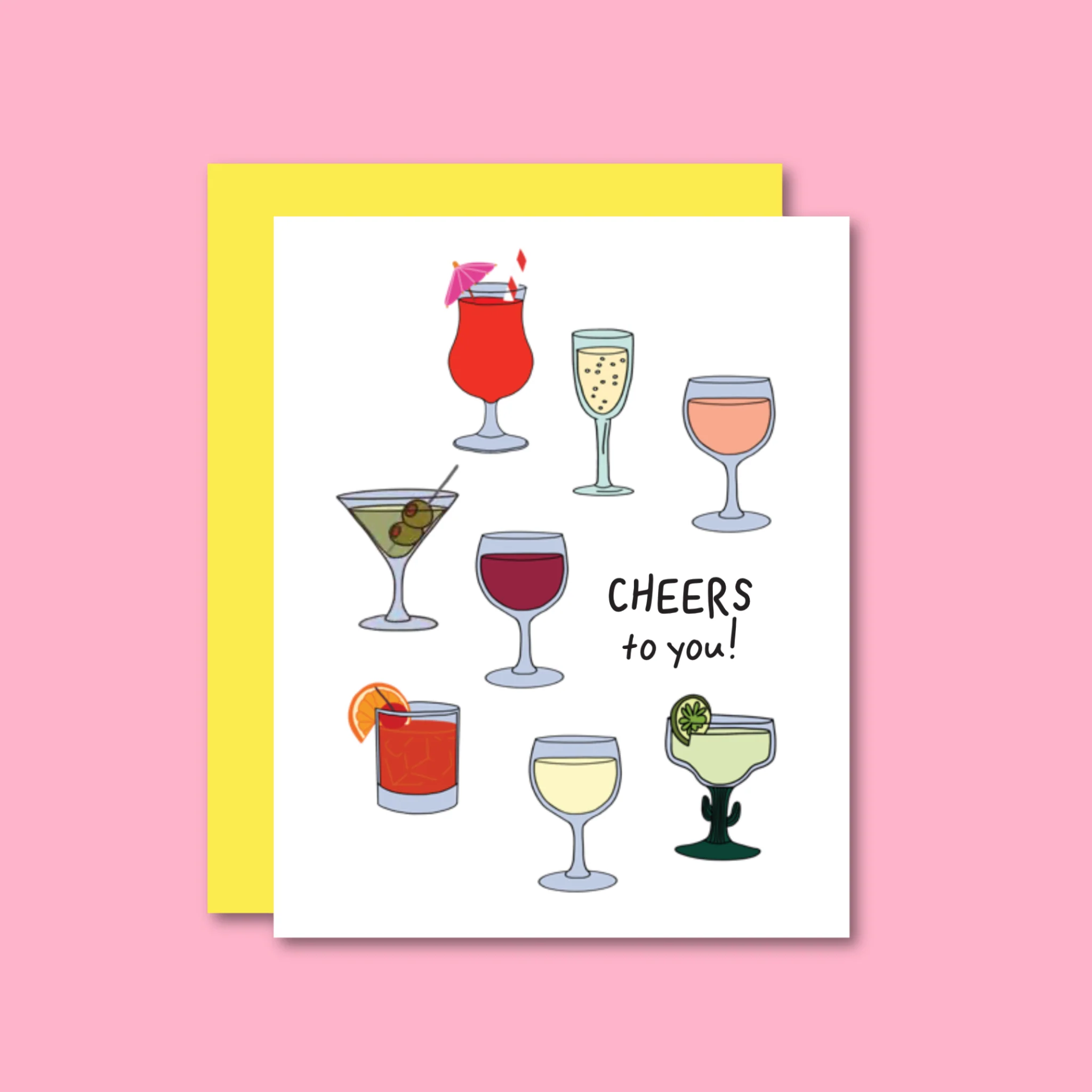 Cheers to You Risograph Card