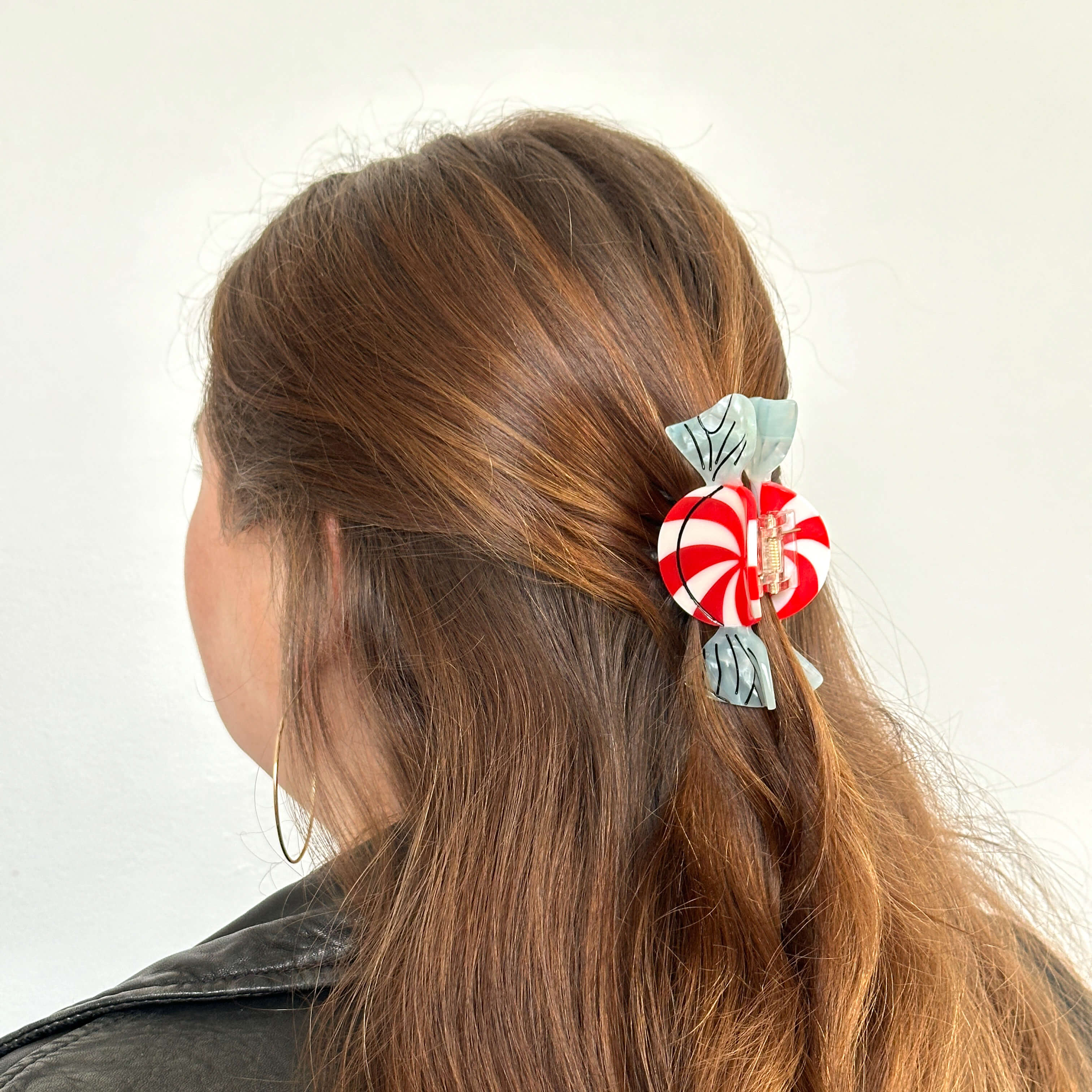 Midi Starlight Mint Hair Claw Clip