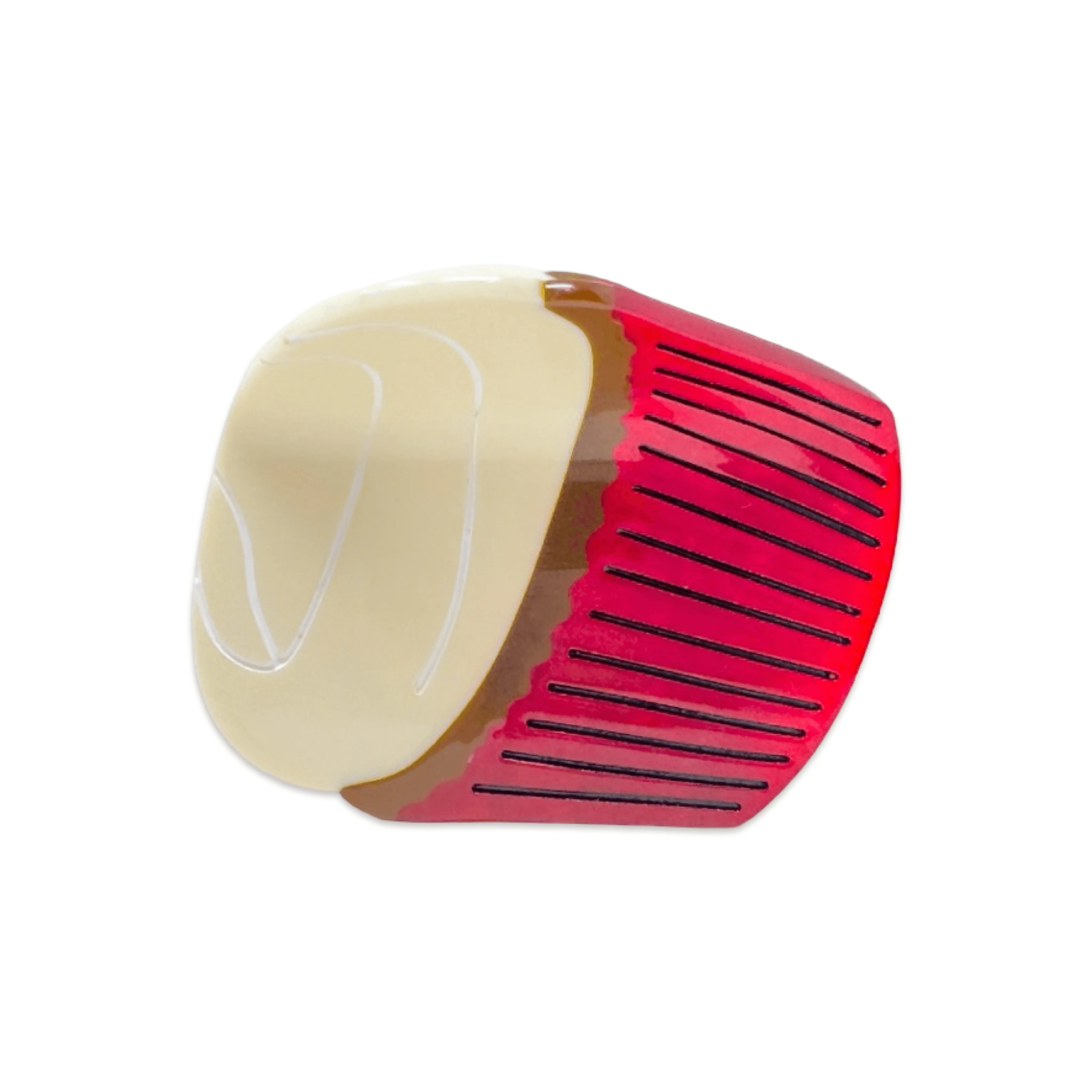 Midi Red Velvet Cupcake Hair Claw Clip